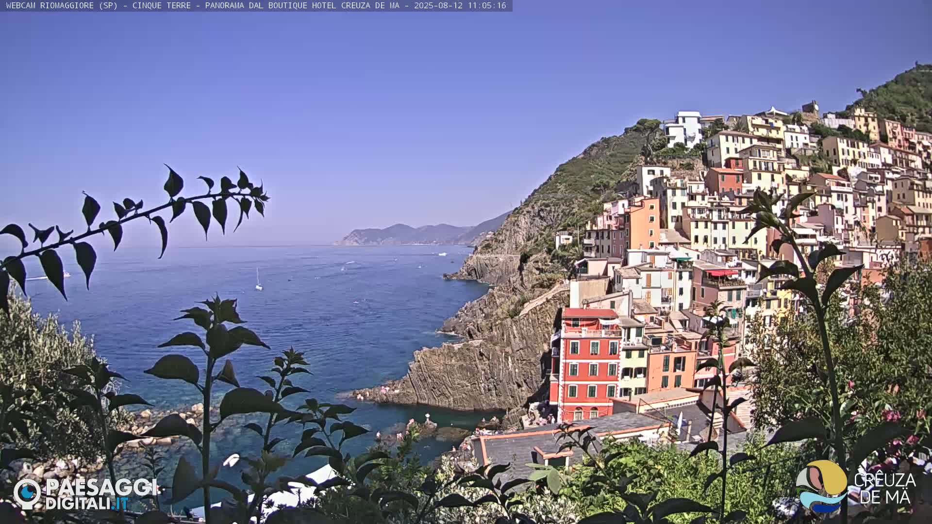 Cinque Terre, Riomaggiore Village Live Cam  - La Spezia, Liguria, Italy