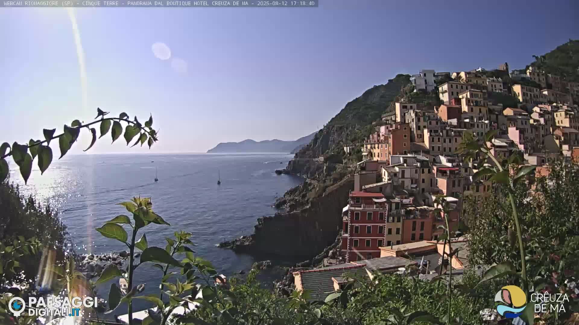 Cinque Terre, Riomaggiore Village Live Cam  - La Spezia, Liguria, Italy