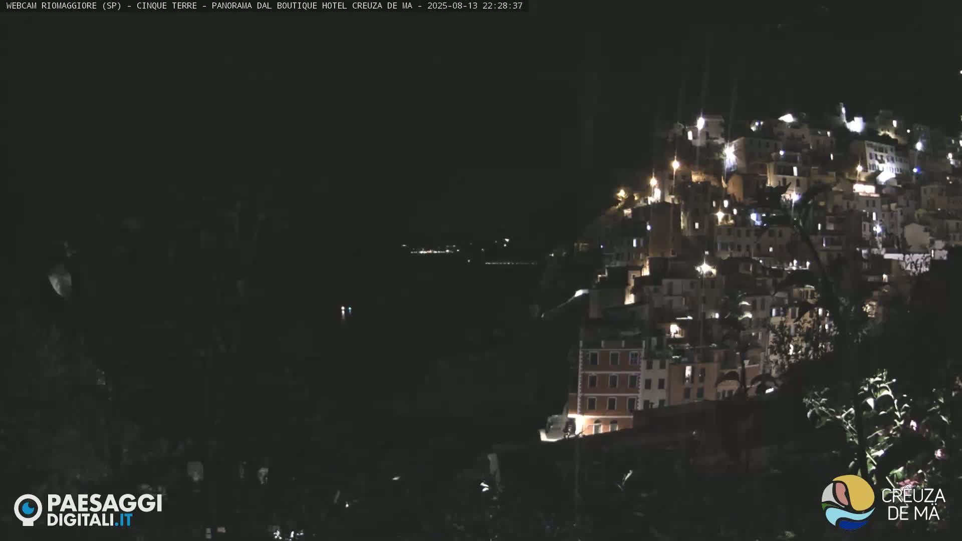 Cinque Terre, Riomaggiore Village Live Cam  - La Spezia, Liguria, Italy