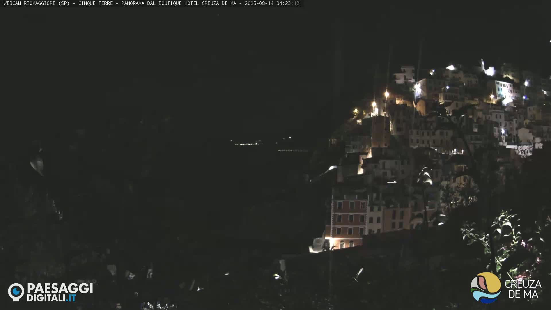 Cinque Terre, Riomaggiore Village Live Cam  - La Spezia, Liguria, Italy