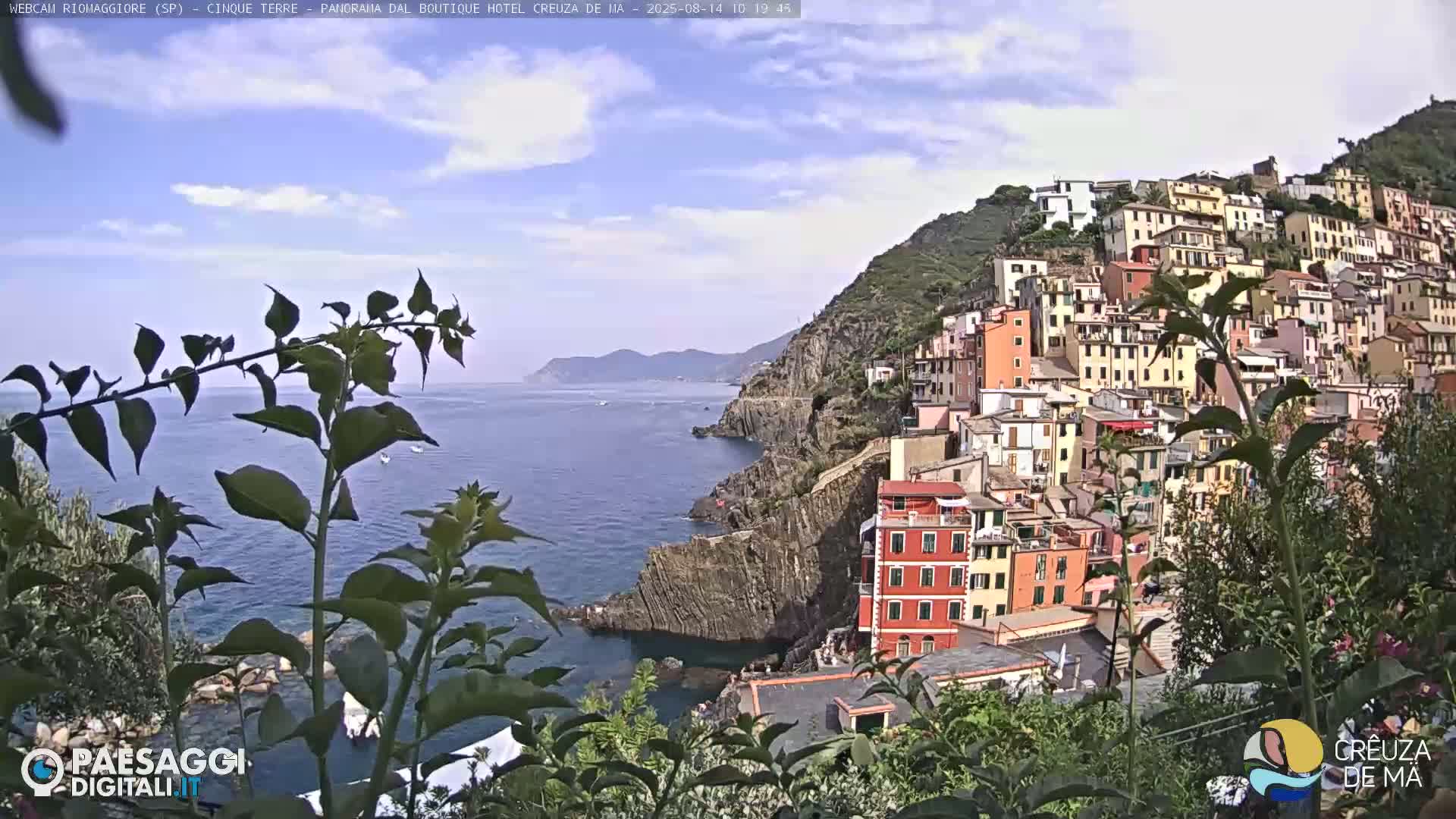 Cinque Terre, Riomaggiore Village Live Cam  - La Spezia, Liguria, Italy