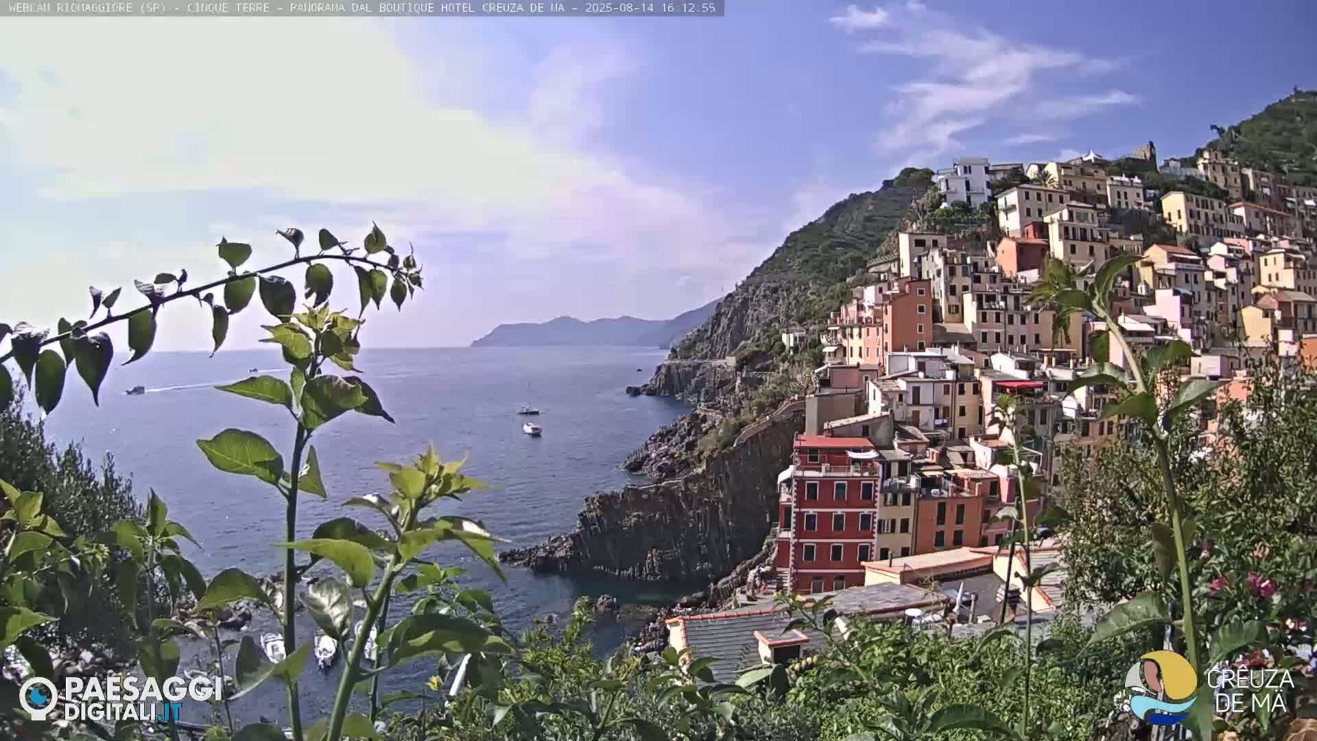 Cinque Terre, Riomaggiore Village Live Cam  - La Spezia, Liguria, Italy