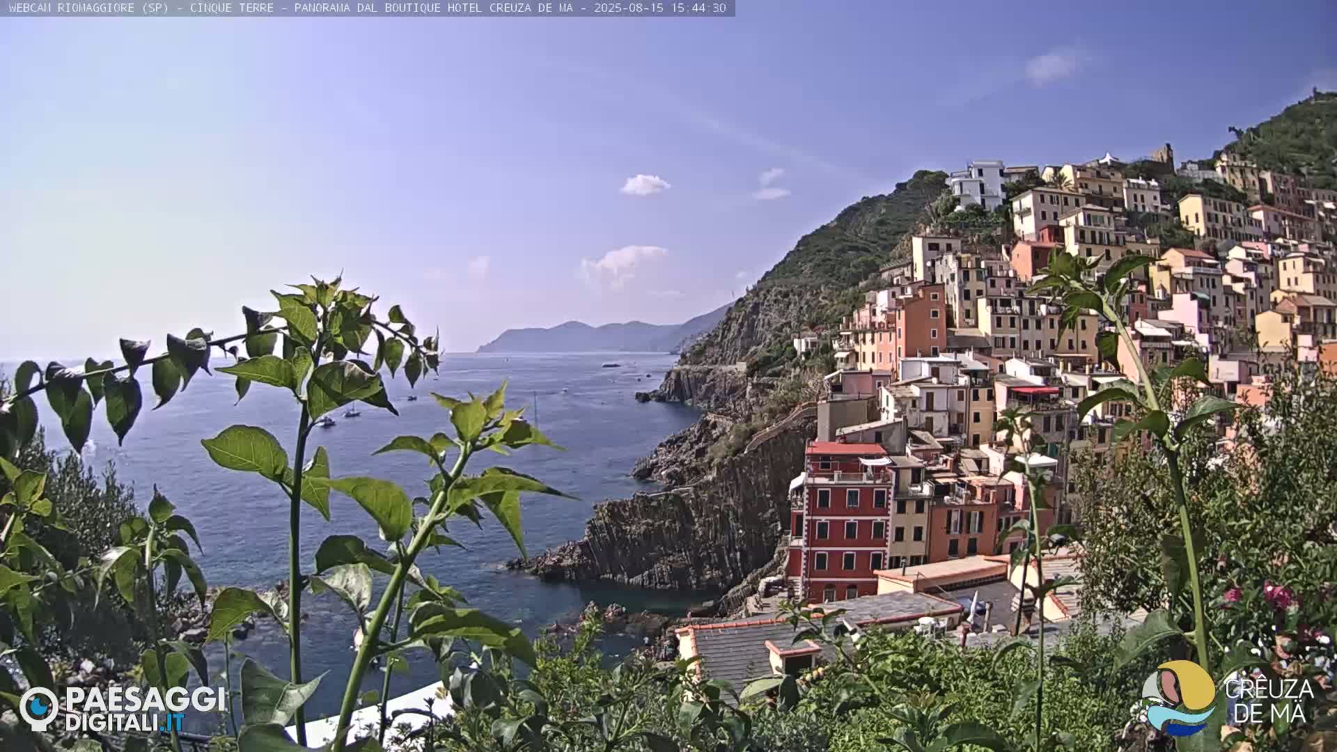 Cinque Terre, Riomaggiore Village Live Cam  - La Spezia, Liguria, Italy