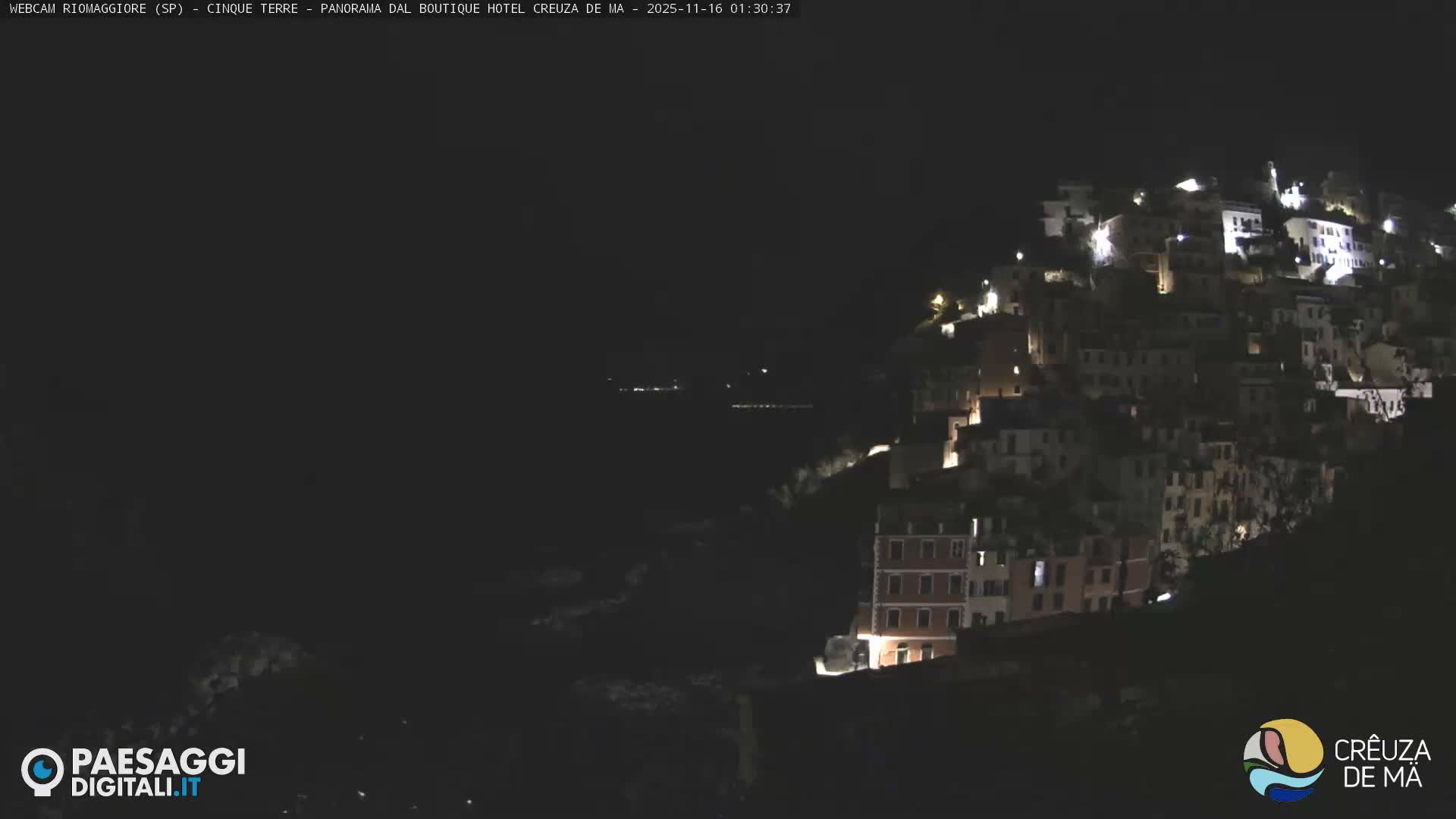 Cinque Terre, Riomaggiore Village Live Cam  - La Spezia, Liguria, Italy