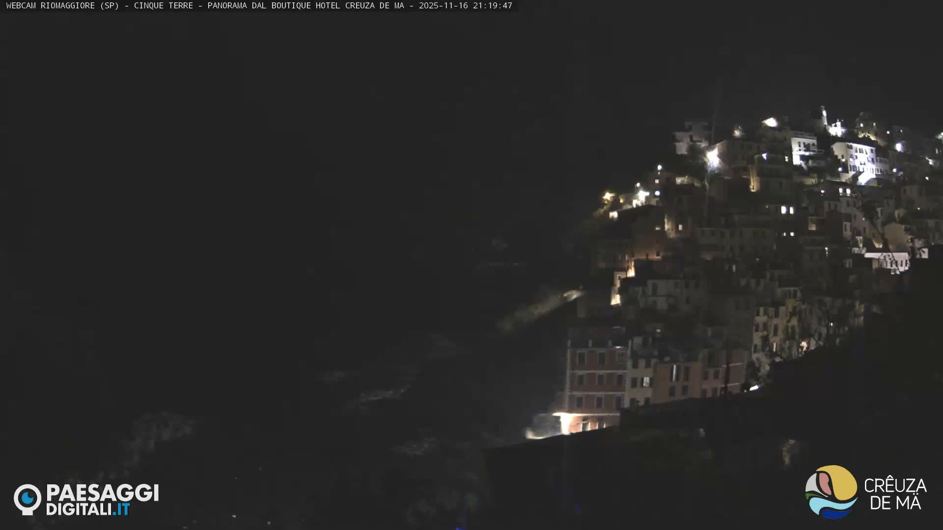 Cinque Terre, Riomaggiore Village Live Cam  - La Spezia, Liguria, Italy