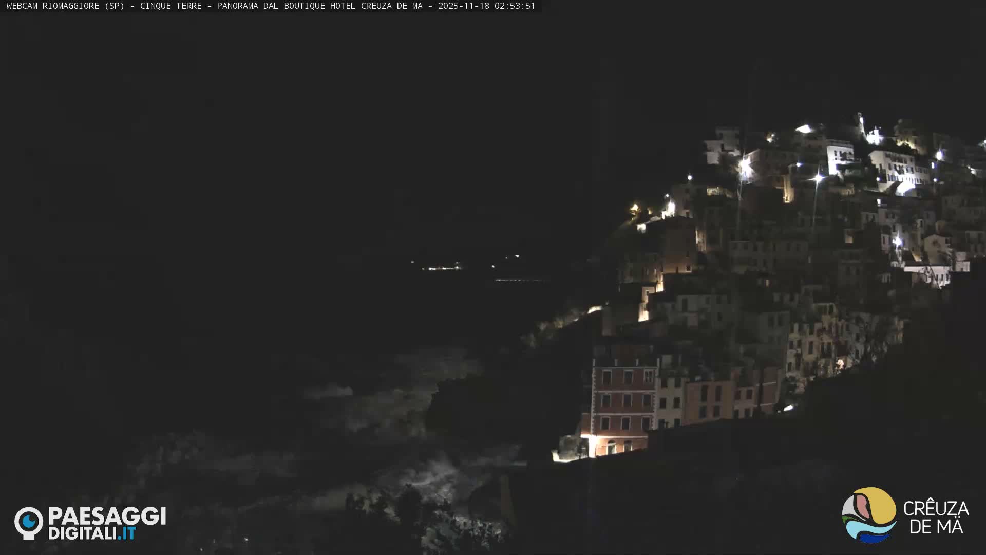 Cinque Terre, Riomaggiore Village Live Cam  - La Spezia, Liguria, Italy