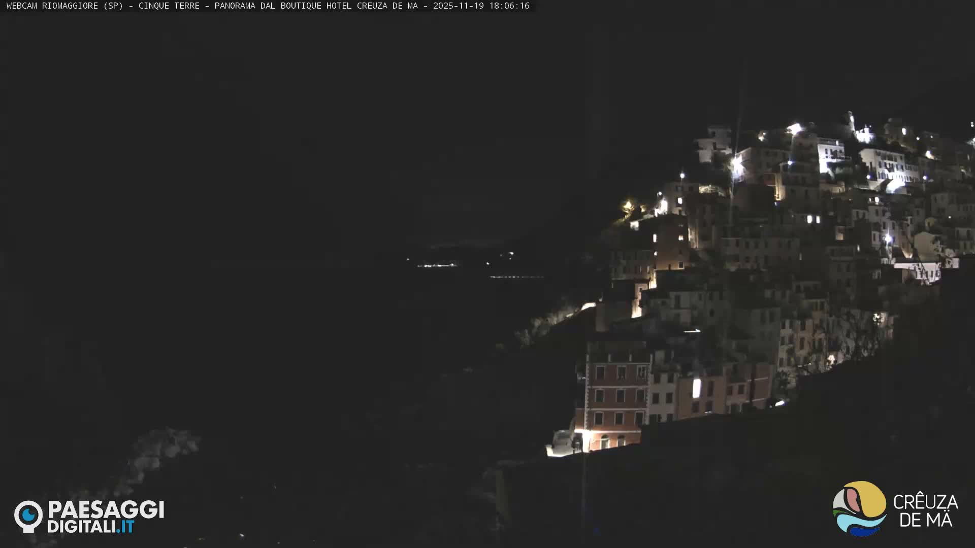 Cinque Terre, Riomaggiore Village Live Cam  - La Spezia, Liguria, Italy