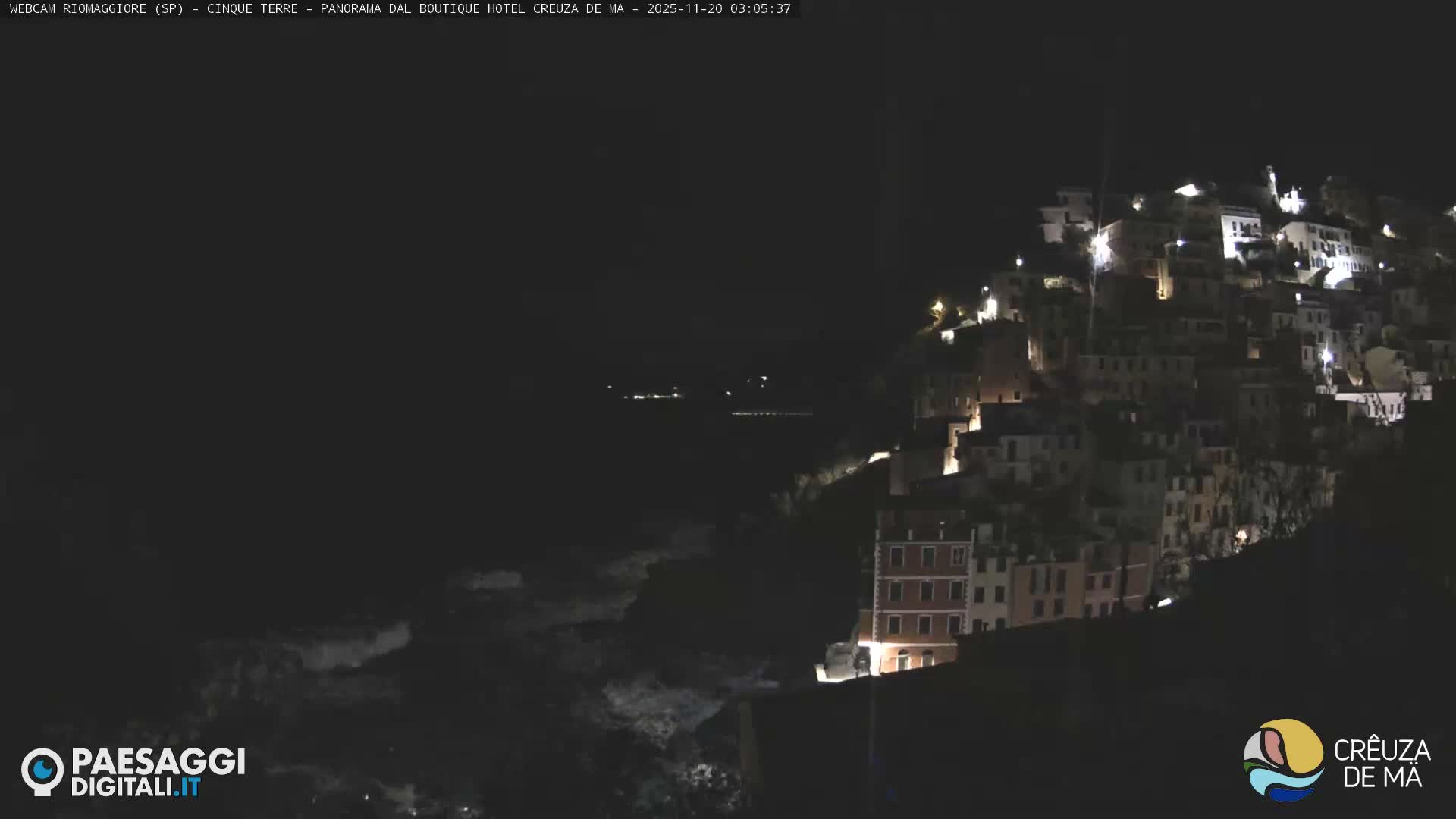 Cinque Terre, Riomaggiore Village Live Cam  - La Spezia, Liguria, Italy