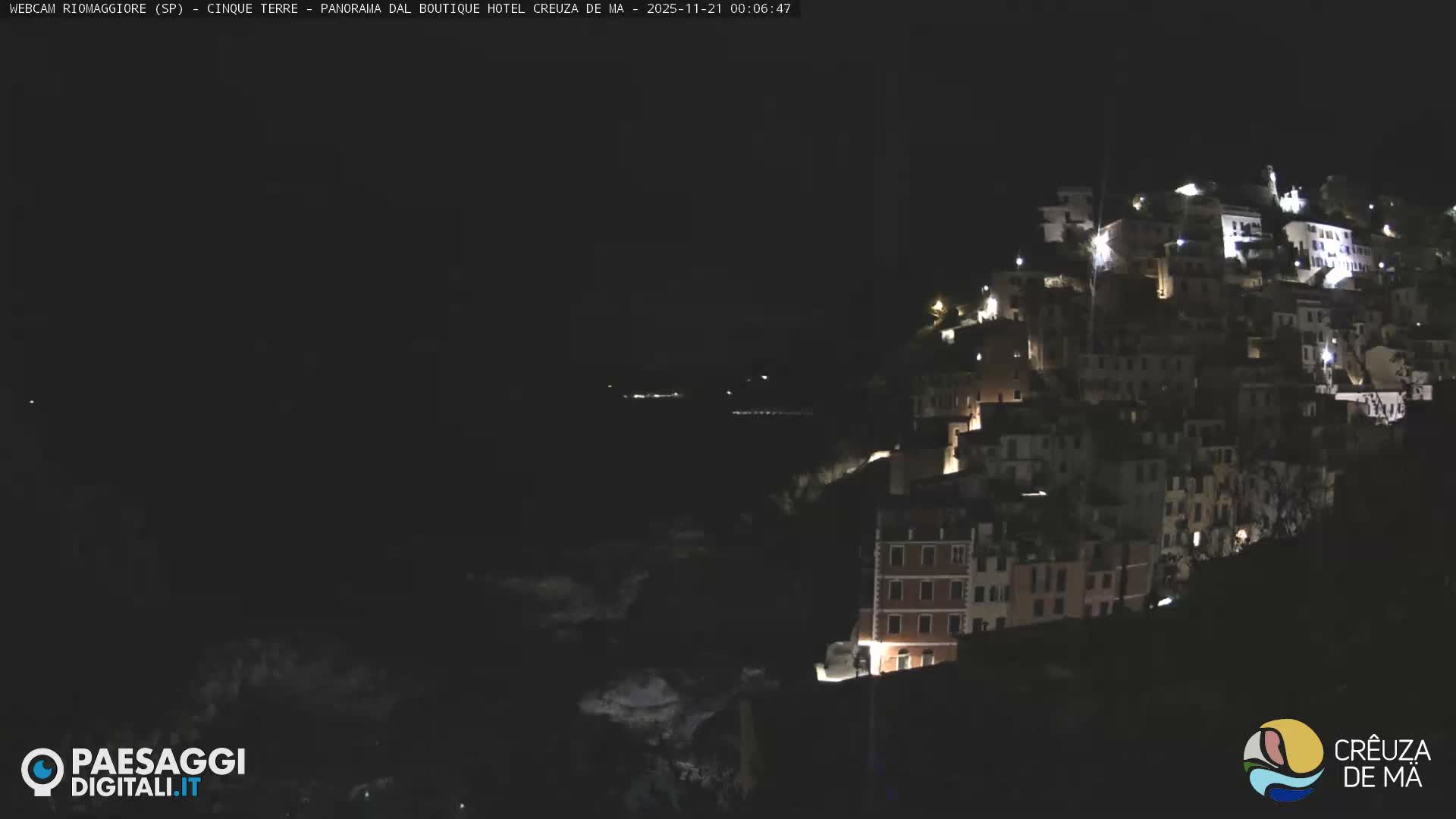Cinque Terre, Riomaggiore Village Live Cam  - La Spezia, Liguria, Italy
