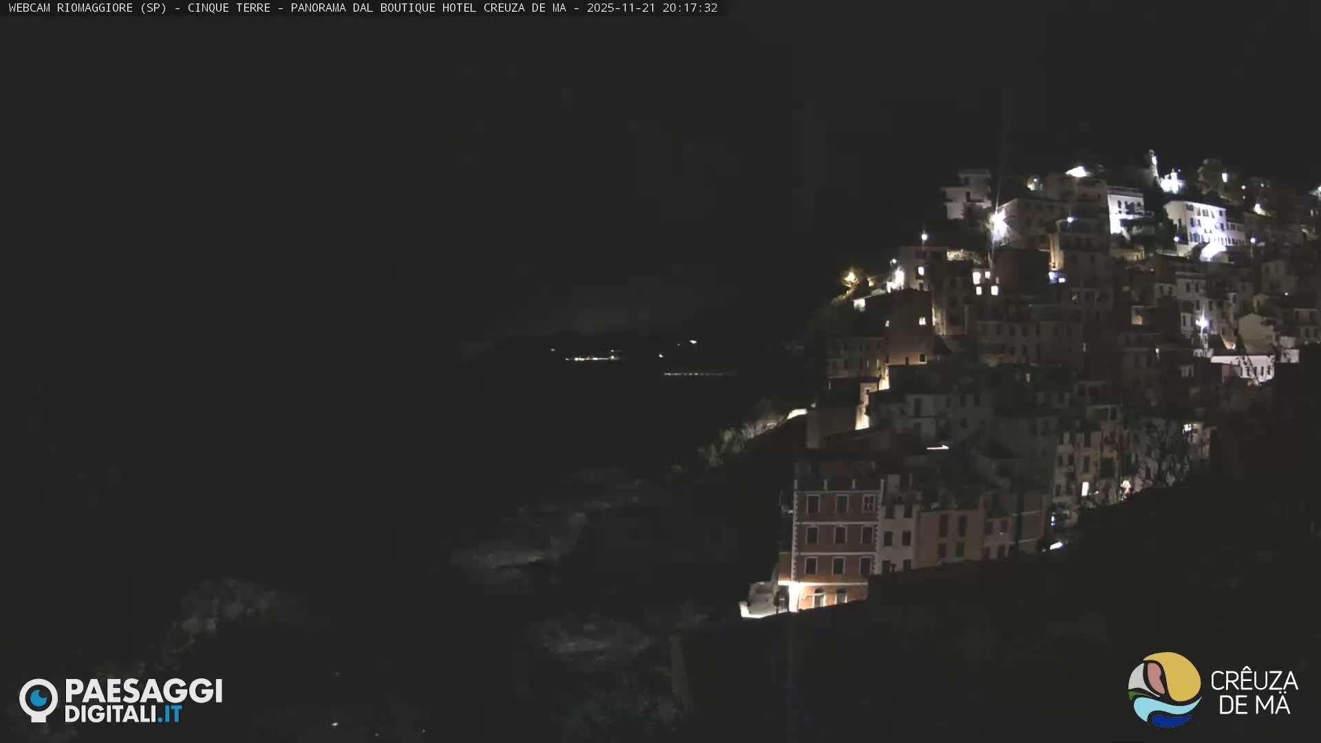 Cinque Terre, Riomaggiore Village Live Cam  - La Spezia, Liguria, Italy