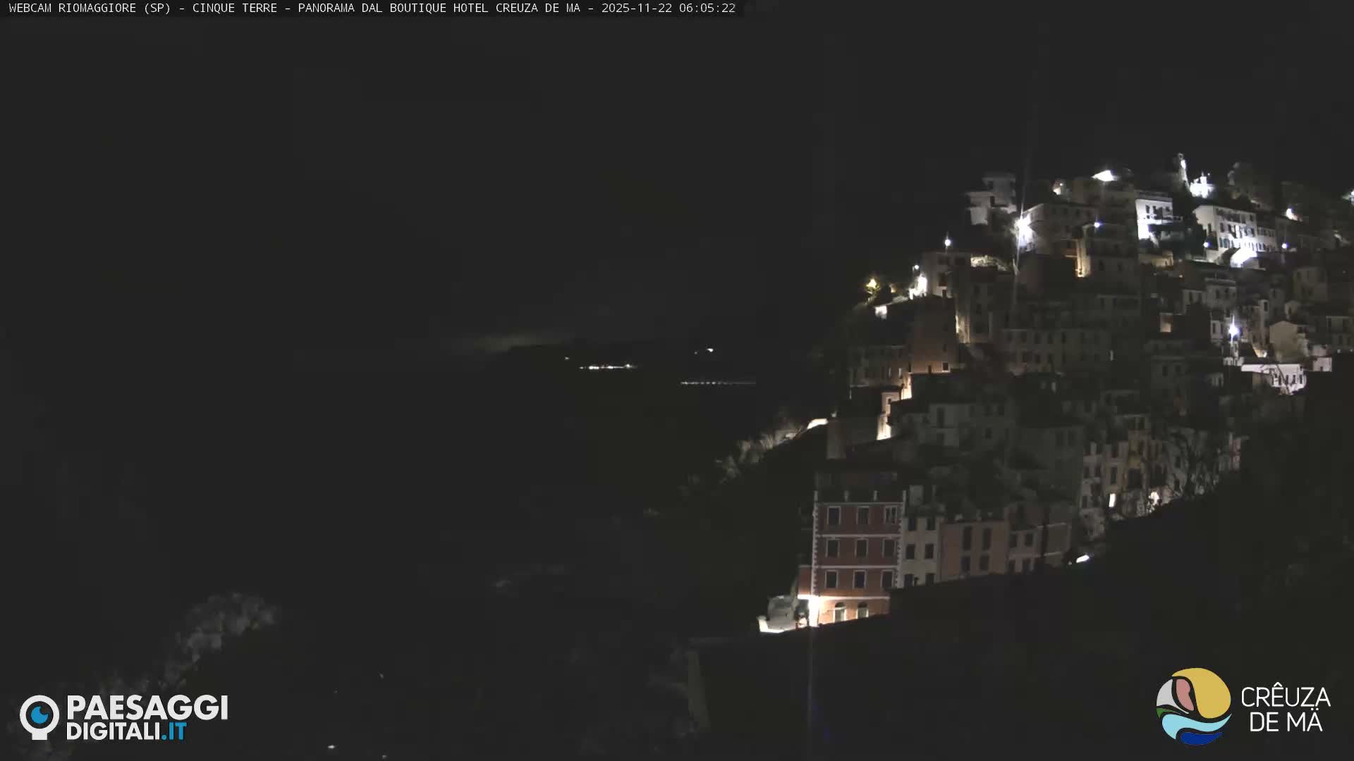 Cinque Terre, Riomaggiore Village Live Cam  - La Spezia, Liguria, Italy