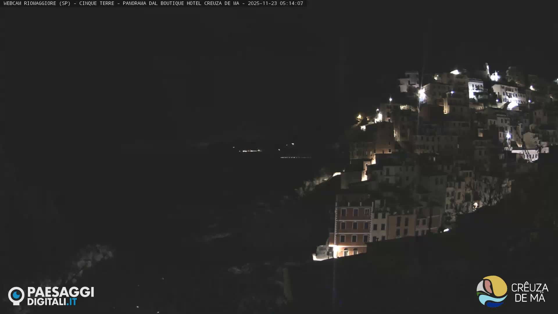 Cinque Terre, Riomaggiore Village Live Cam  - La Spezia, Liguria, Italy