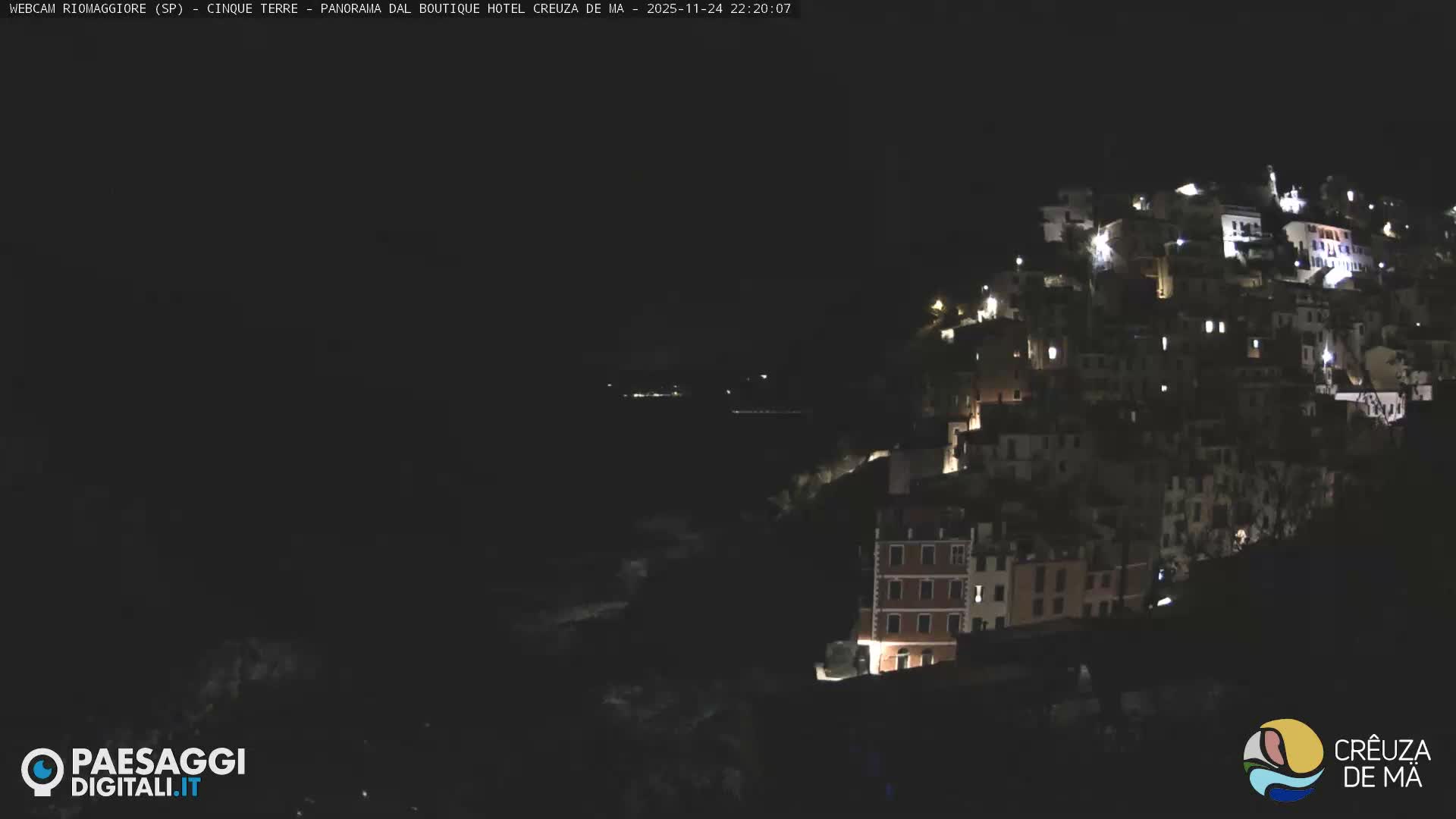 Cinque Terre, Riomaggiore Village Live Cam  - La Spezia, Liguria, Italy
