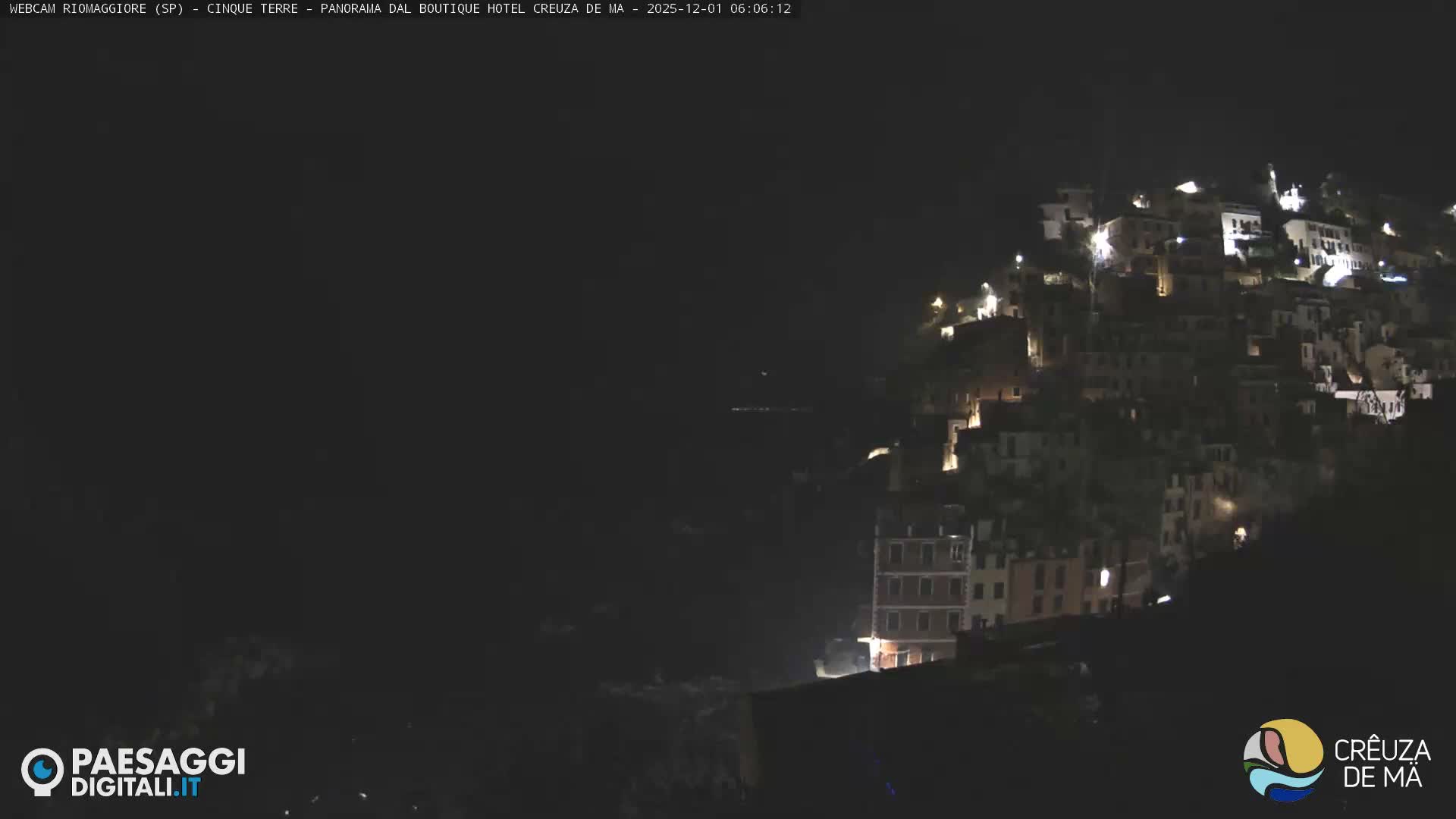 Cinque Terre, Riomaggiore Village Live Cam  - La Spezia, Liguria, Italy