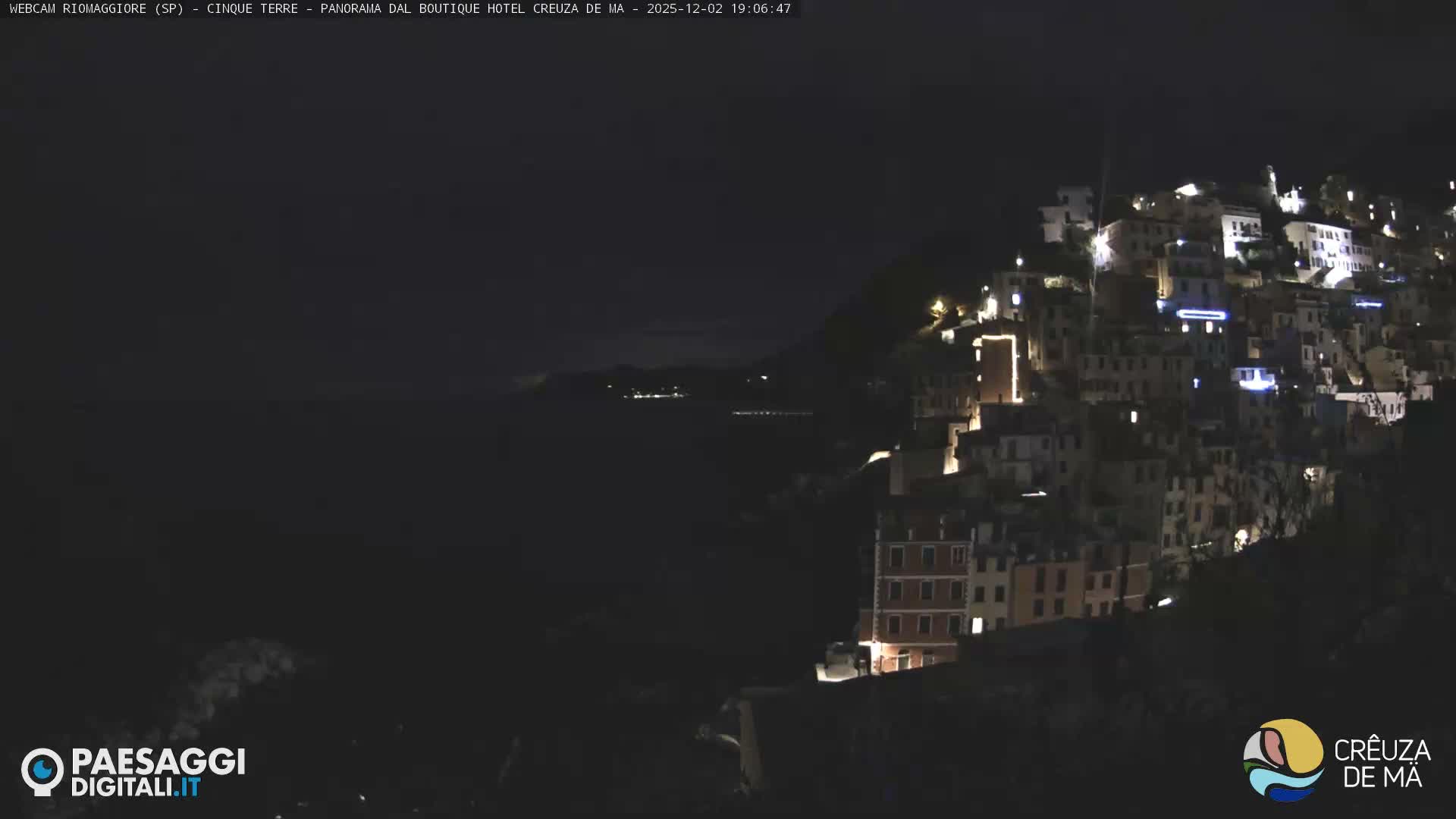 Cinque Terre, Riomaggiore Village Live Cam  - La Spezia, Liguria, Italy