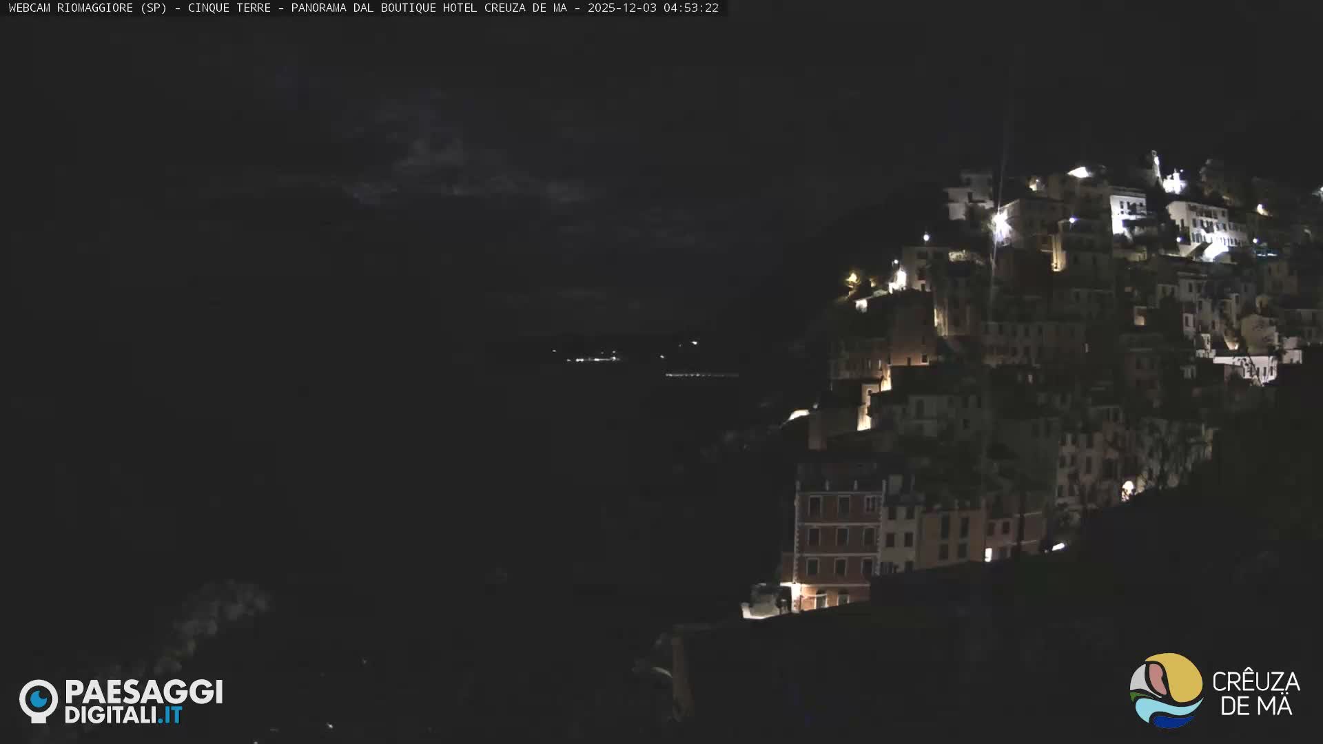 Cinque Terre, Riomaggiore Village Live Cam  - La Spezia, Liguria, Italy