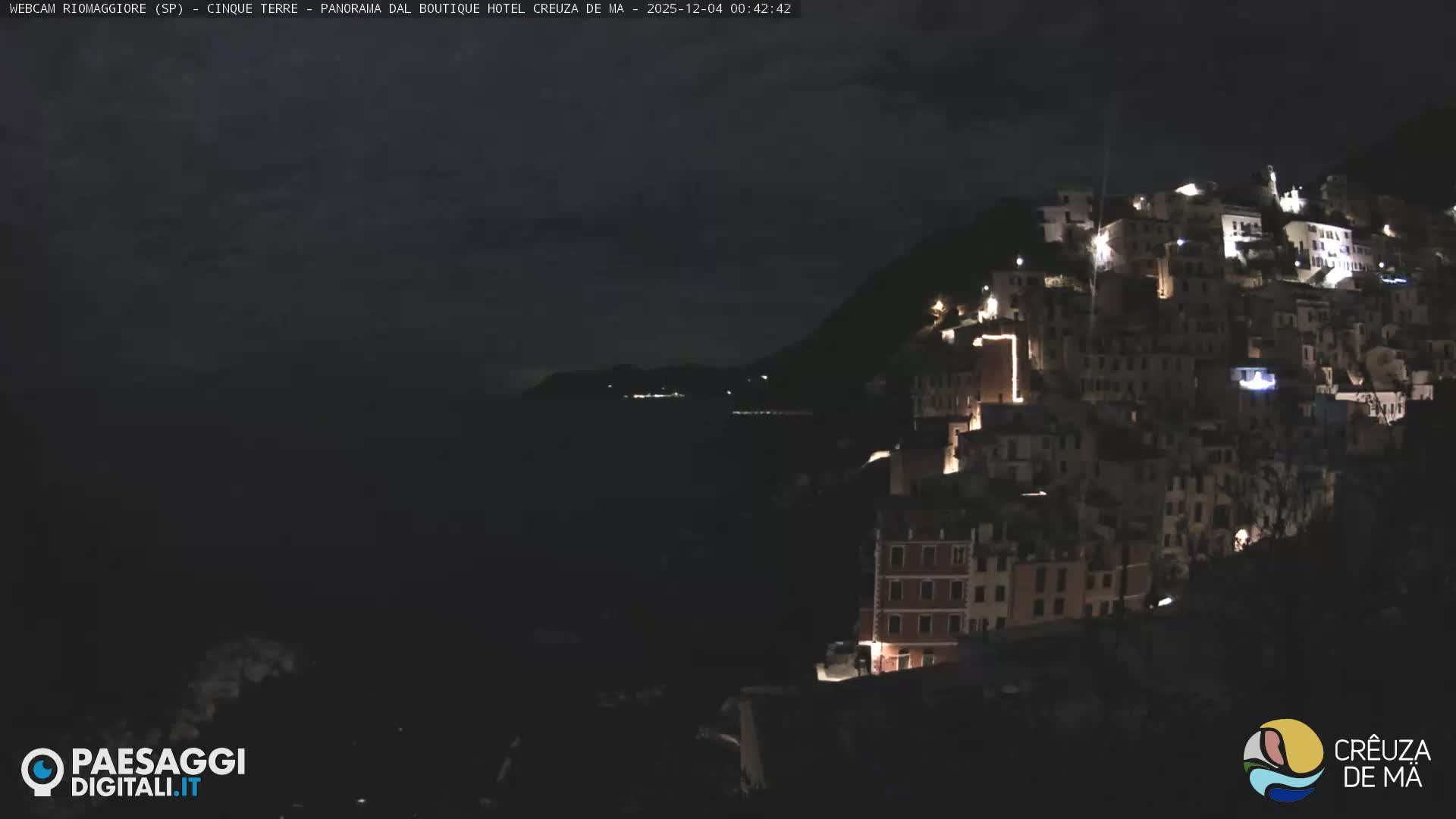 Cinque Terre, Riomaggiore Village Live Cam  - La Spezia, Liguria, Italy