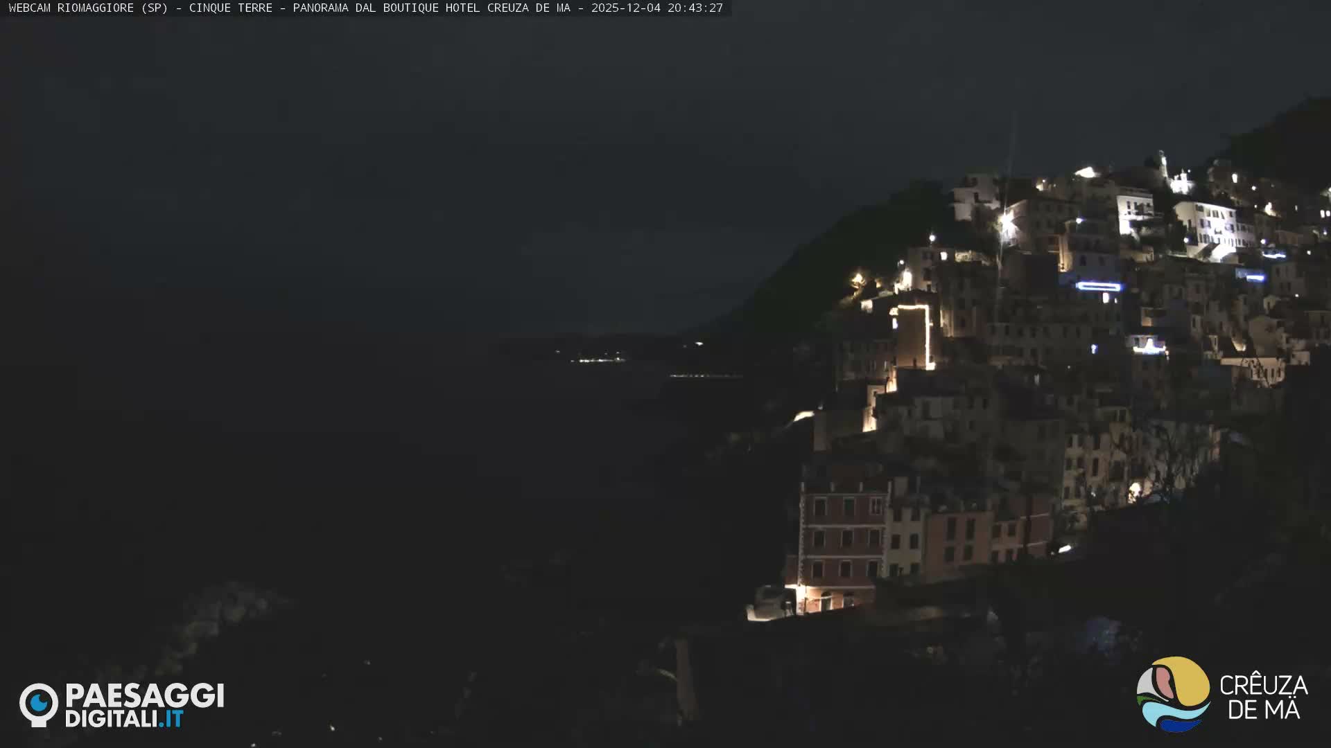 Cinque Terre, Riomaggiore Village Live Cam  - La Spezia, Liguria, Italy