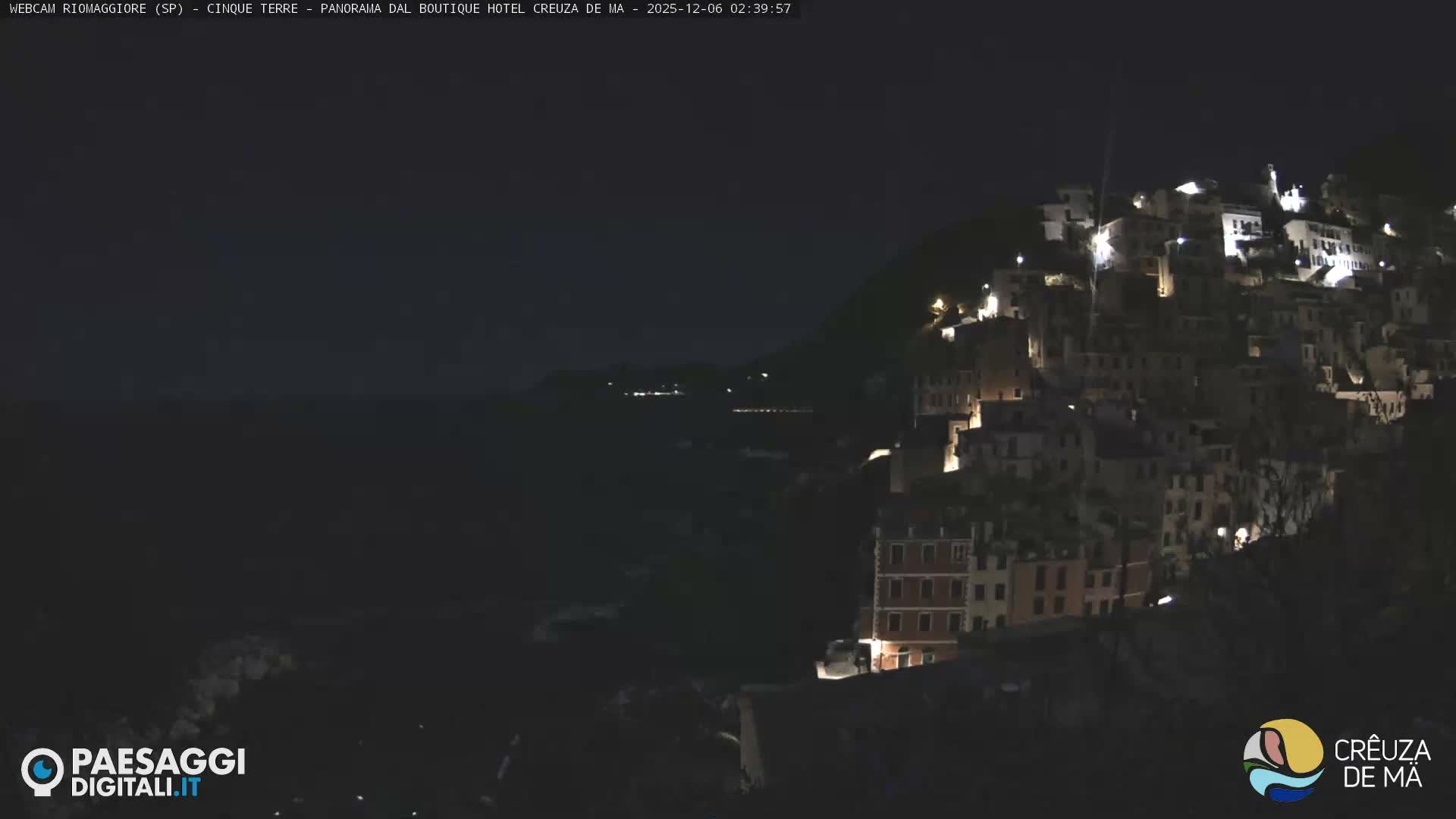 Cinque Terre, Riomaggiore Village Live Cam  - La Spezia, Liguria, Italy