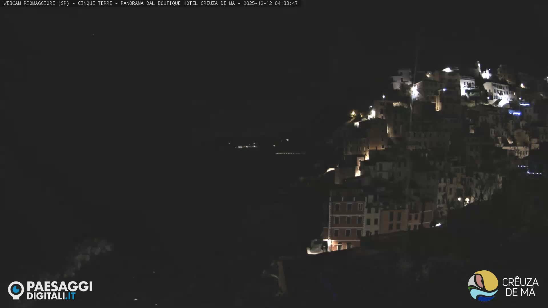 Cinque Terre, Riomaggiore Village Live Cam  - La Spezia, Liguria, Italy