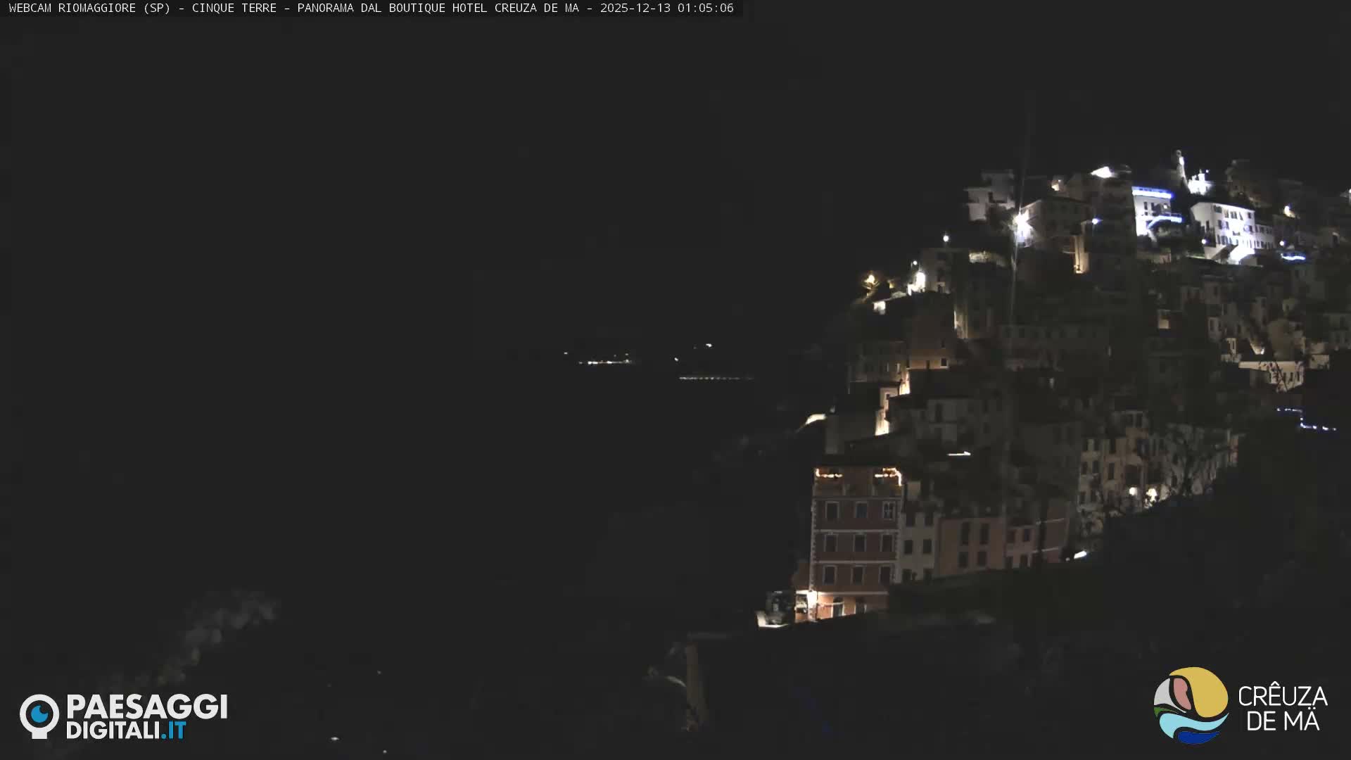 Cinque Terre, Riomaggiore Village Live Cam  - La Spezia, Liguria, Italy