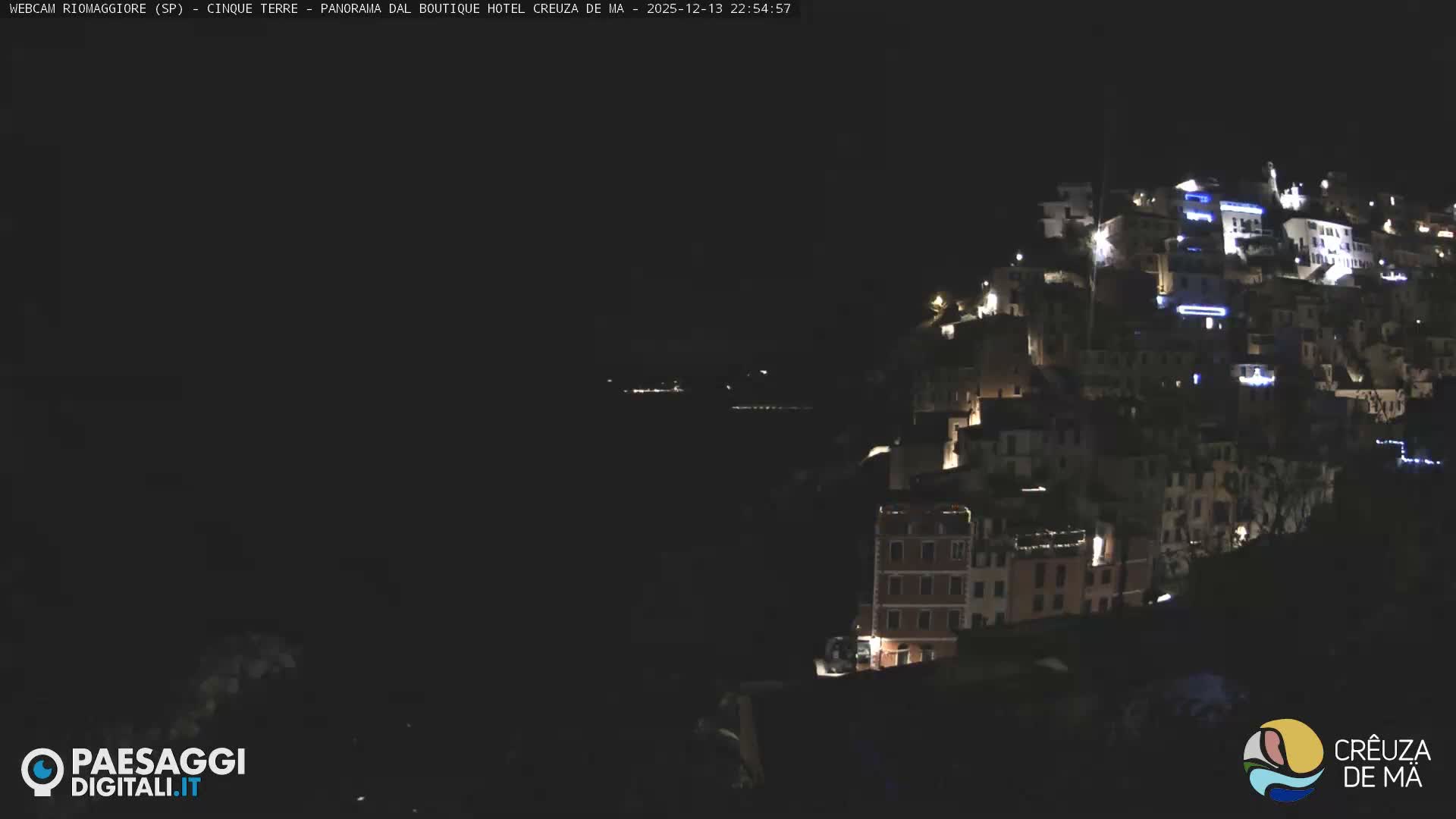 Cinque Terre, Riomaggiore Village Live Cam  - La Spezia, Liguria, Italy
