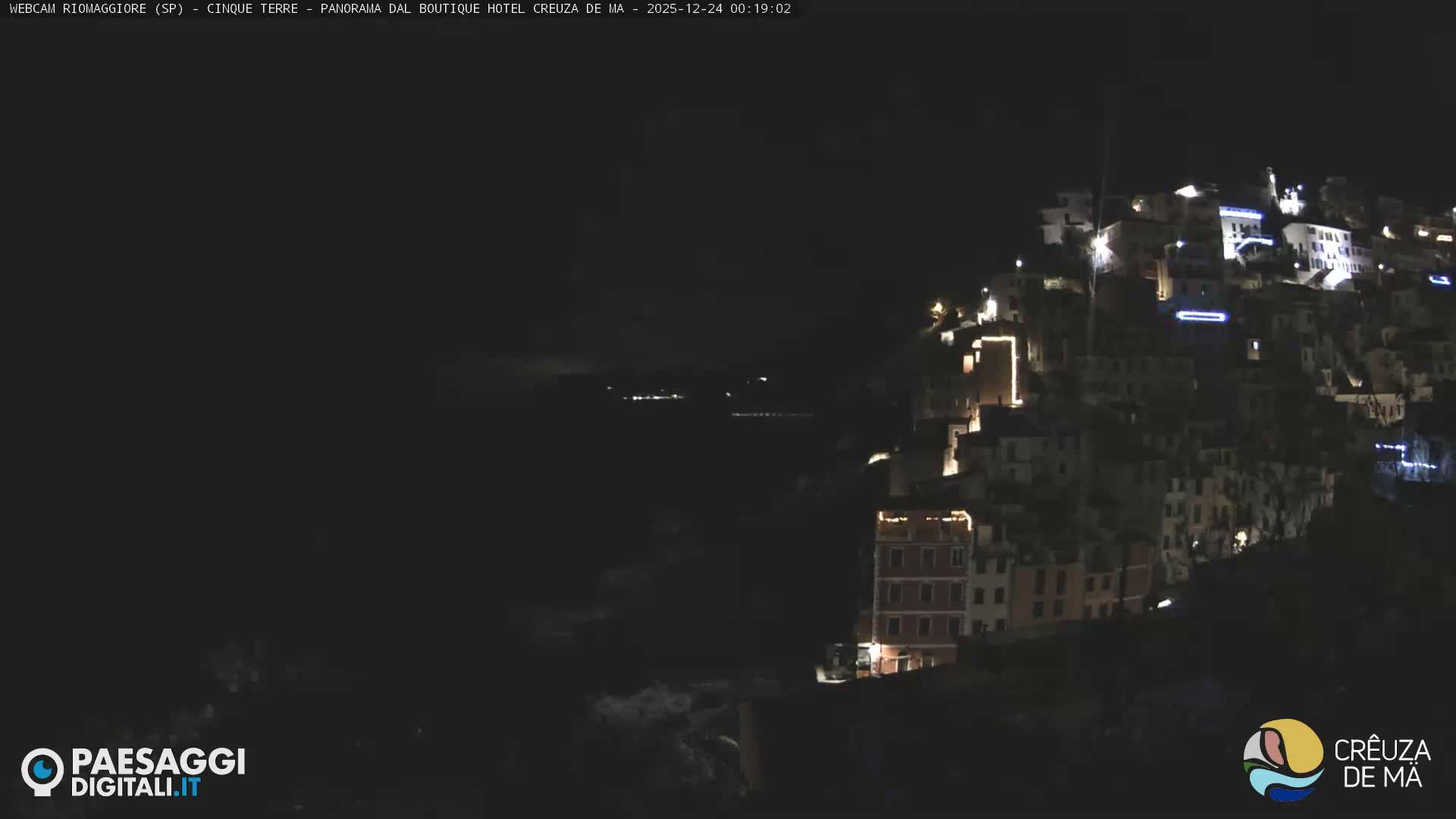 Cinque Terre, Riomaggiore Village Live Cam  - La Spezia, Liguria, Italy