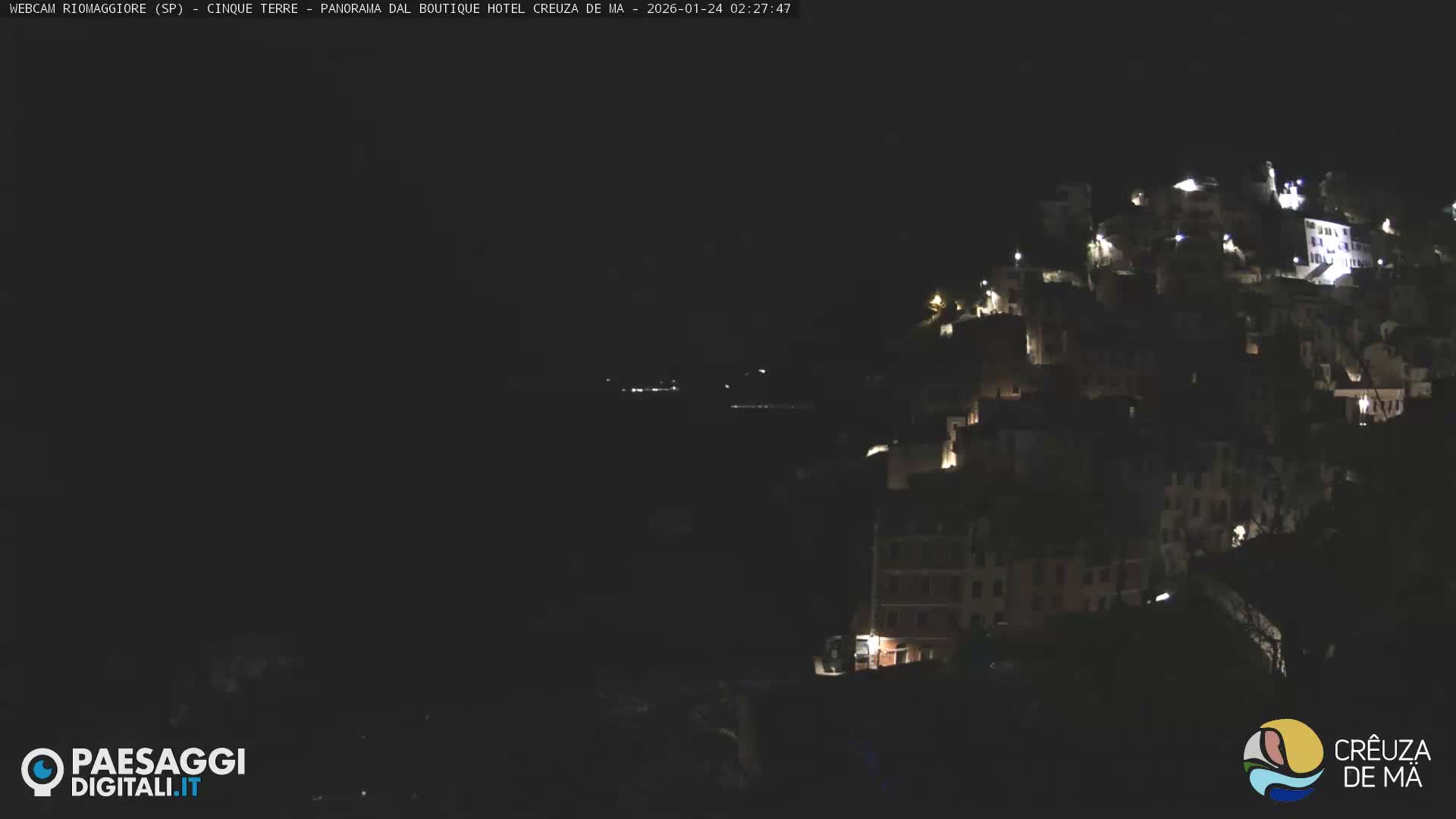 Cinque Terre, Riomaggiore Village Live Cam  - La Spezia, Liguria, Italy