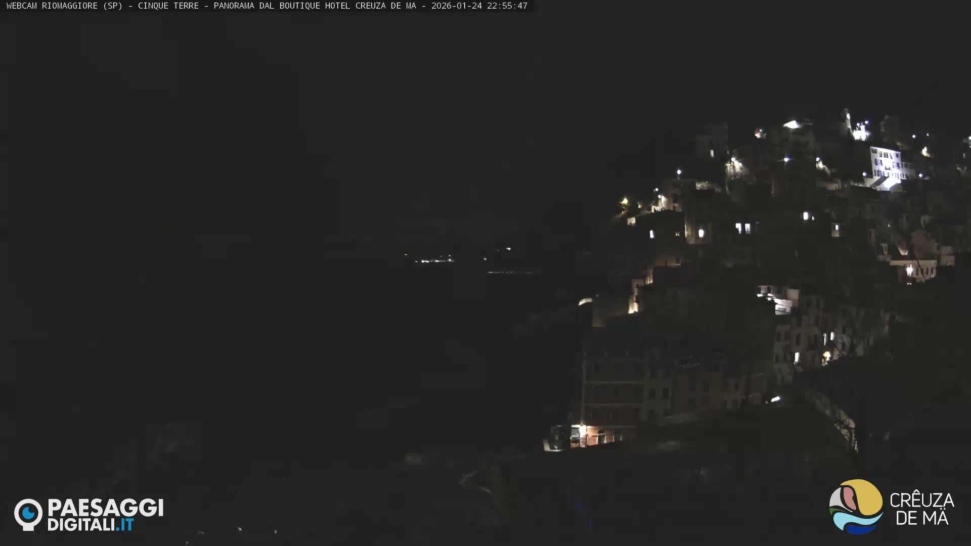 Cinque Terre, Riomaggiore Village Live Cam  - La Spezia, Liguria, Italy
