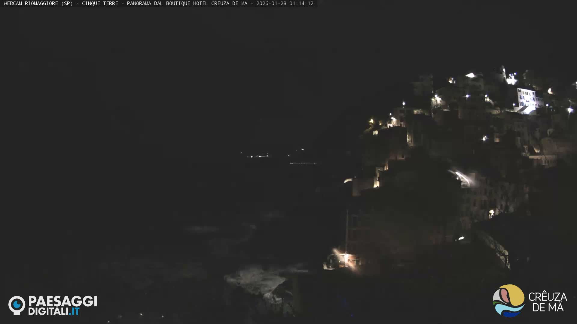 Cinque Terre, Riomaggiore Village Live Cam  - La Spezia, Liguria, Italy