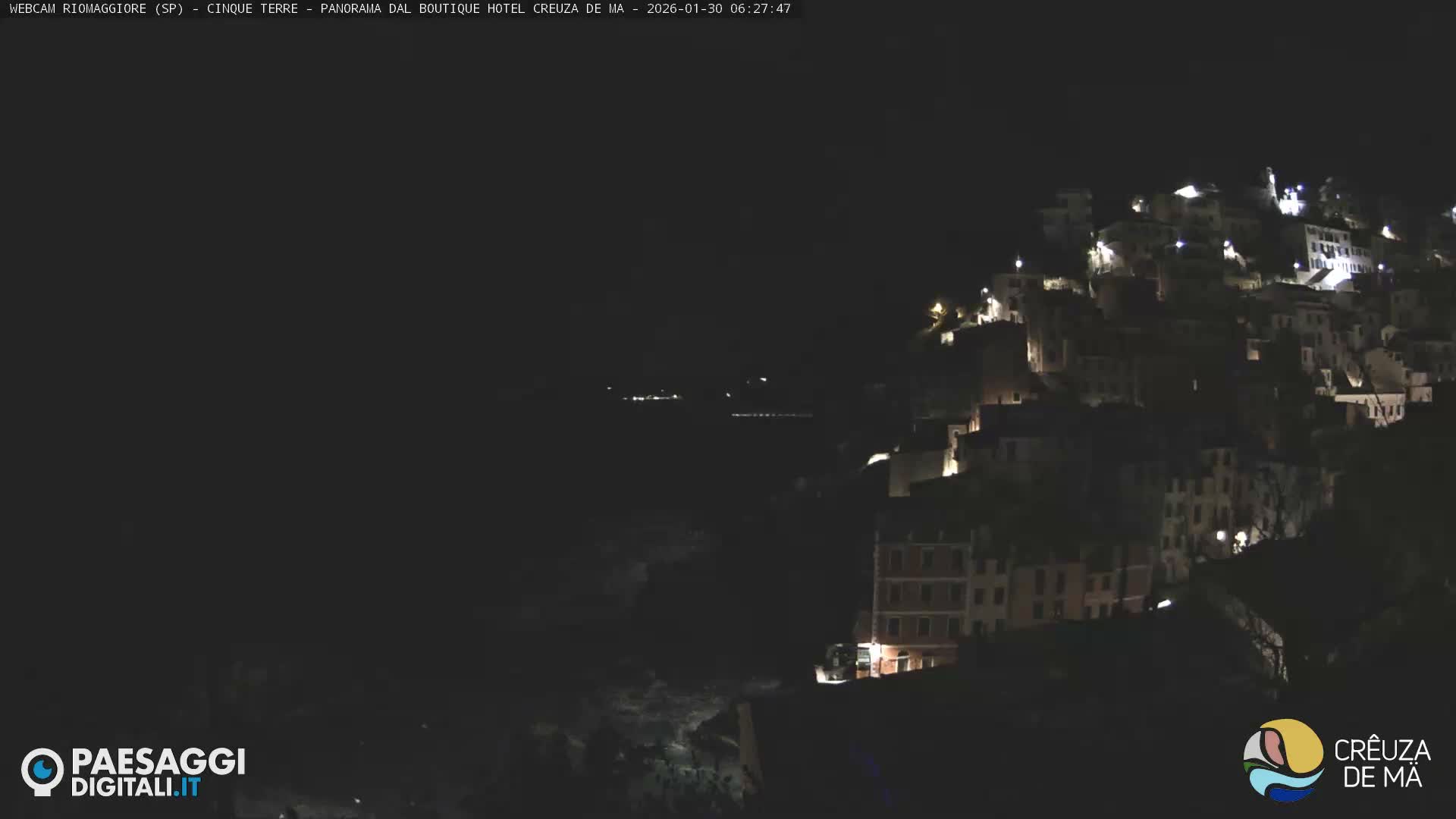 Cinque Terre, Riomaggiore Village Live Cam  - La Spezia, Liguria, Italy