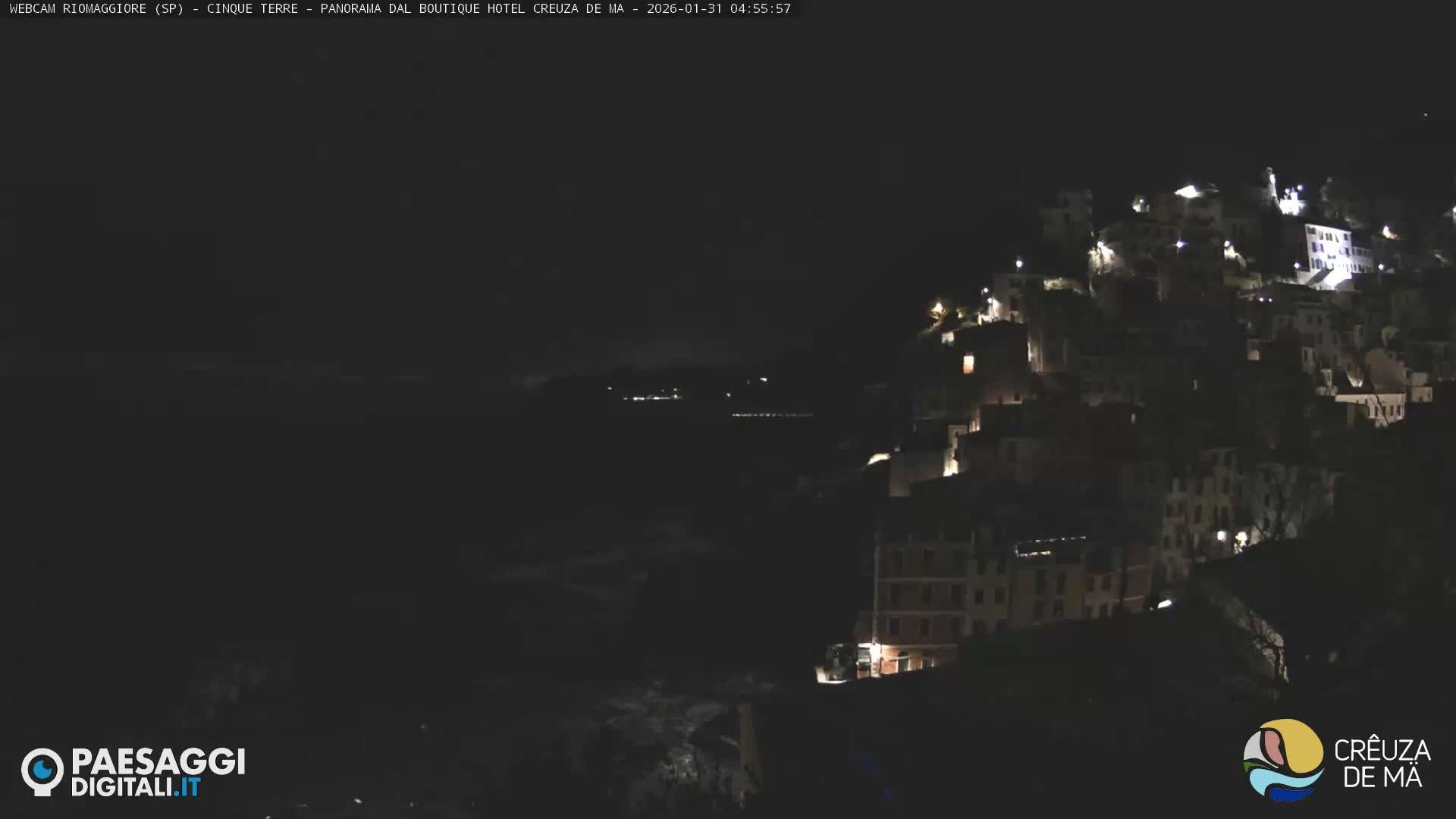 Cinque Terre, Riomaggiore Village Live Cam  - La Spezia, Liguria, Italy