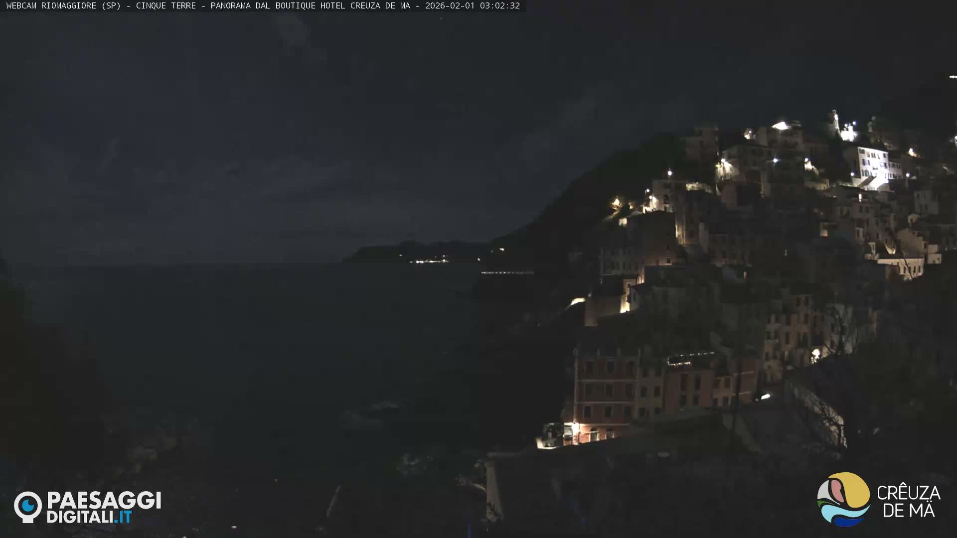 Cinque Terre, Riomaggiore Village Live Cam  - La Spezia, Liguria, Italy