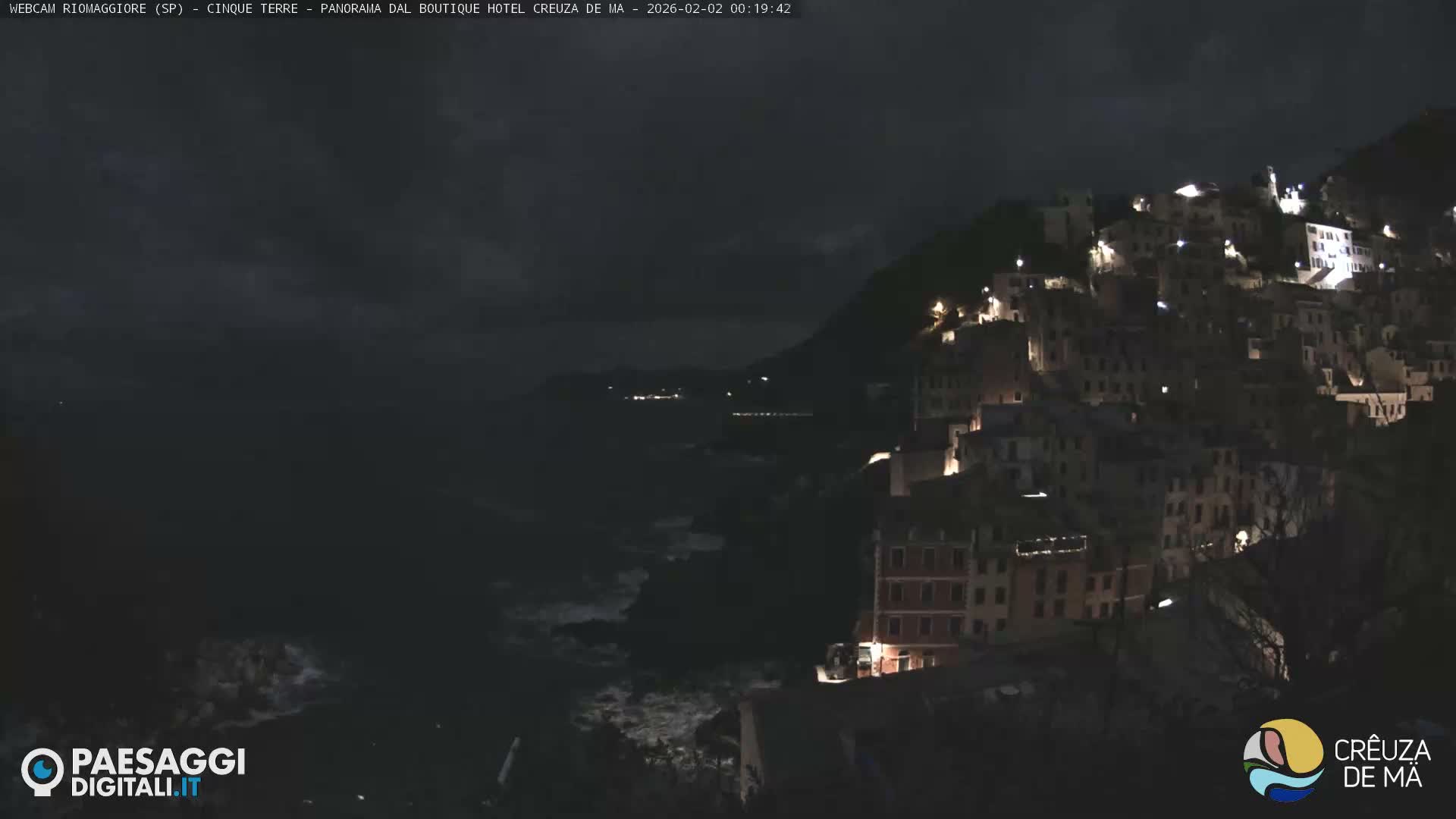 Cinque Terre, Riomaggiore Village Live Cam  - La Spezia, Liguria, Italy
