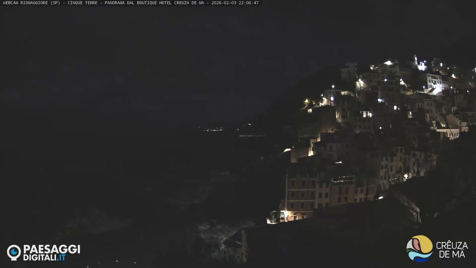 Cinque Terre, Riomaggiore Village Live Cam  - La Spezia, Liguria, Italy
