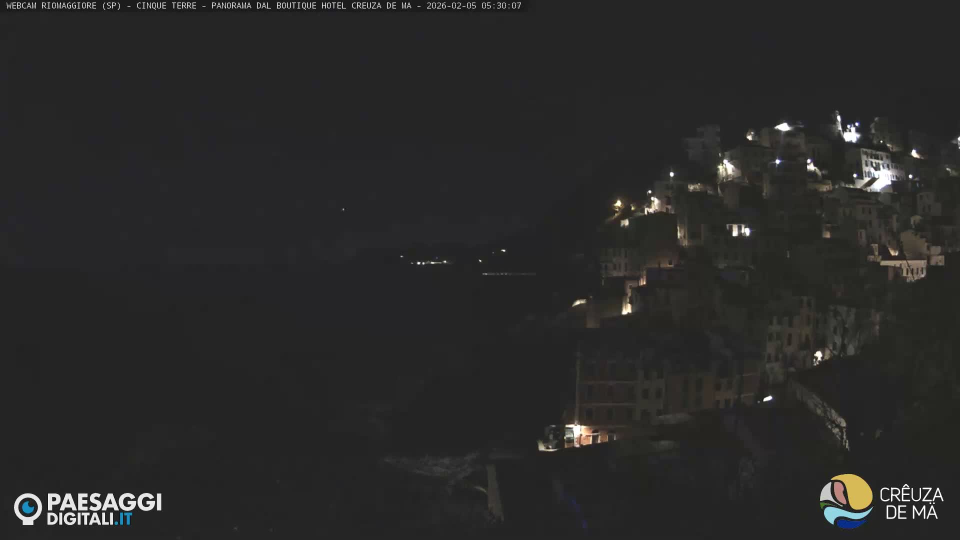 Cinque Terre, Riomaggiore Village Live Cam  - La Spezia, Liguria, Italy