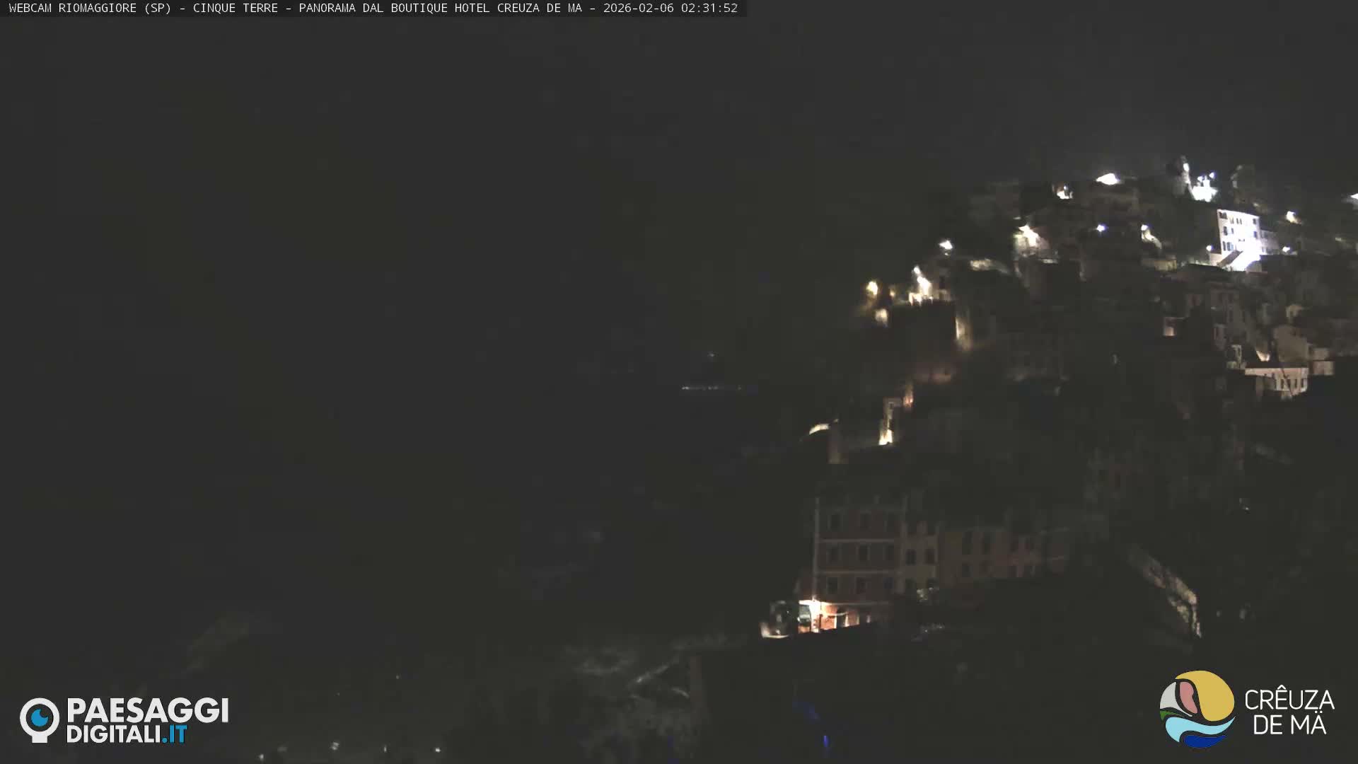 Cinque Terre, Riomaggiore Village Live Cam  - La Spezia, Liguria, Italy