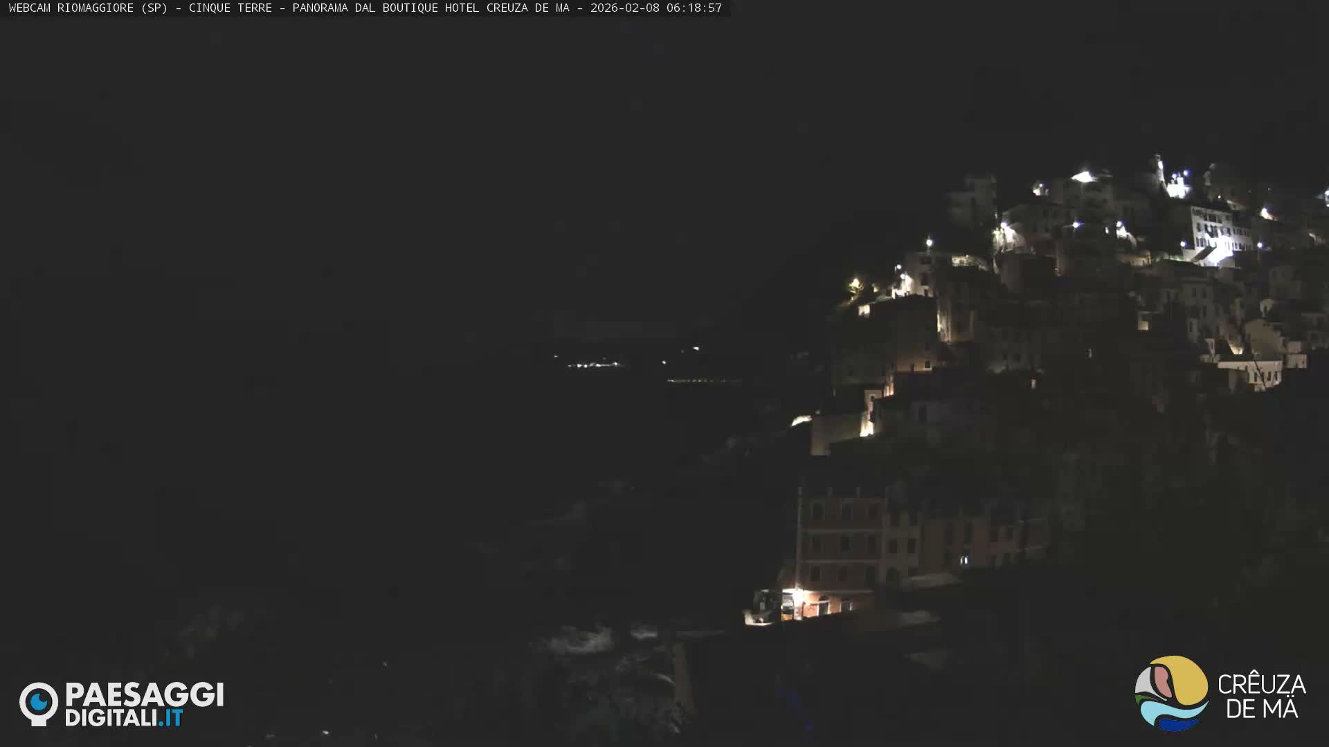 Cinque Terre, Riomaggiore Village Live Cam  - La Spezia, Liguria, Italy