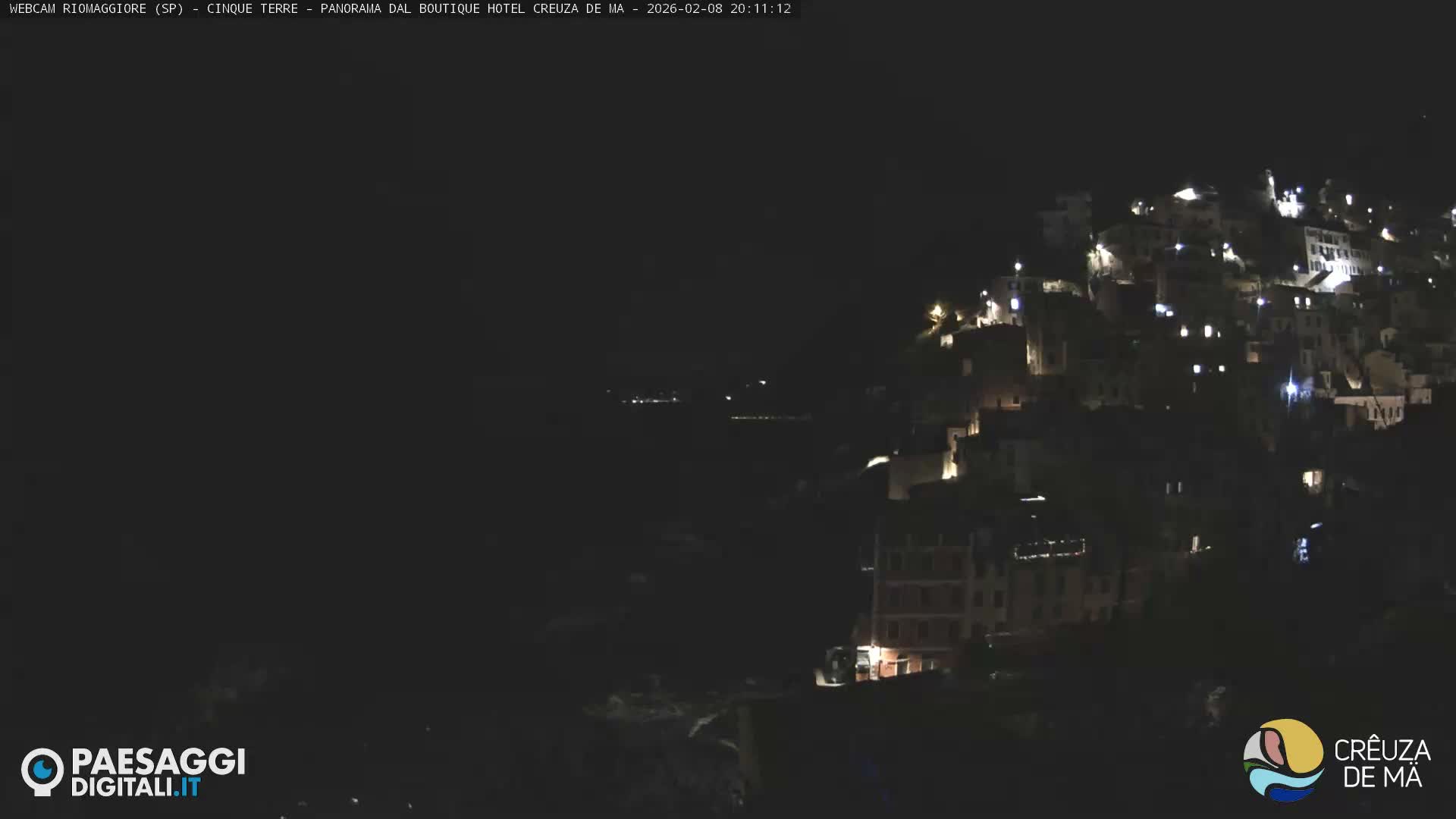 Cinque Terre, Riomaggiore Village Live Cam  - La Spezia, Liguria, Italy