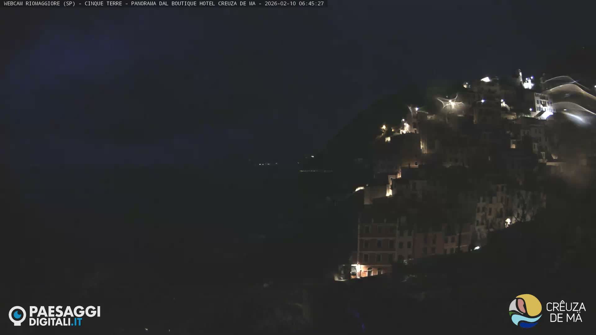 Cinque Terre, Riomaggiore Village Live Cam  - La Spezia, Liguria, Italy