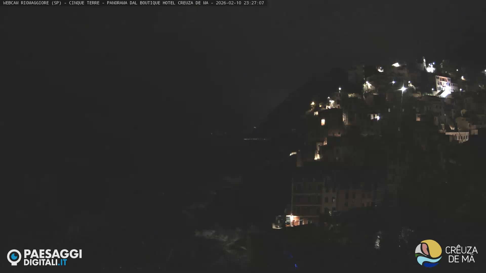 Cinque Terre, Riomaggiore Village Live Cam  - La Spezia, Liguria, Italy