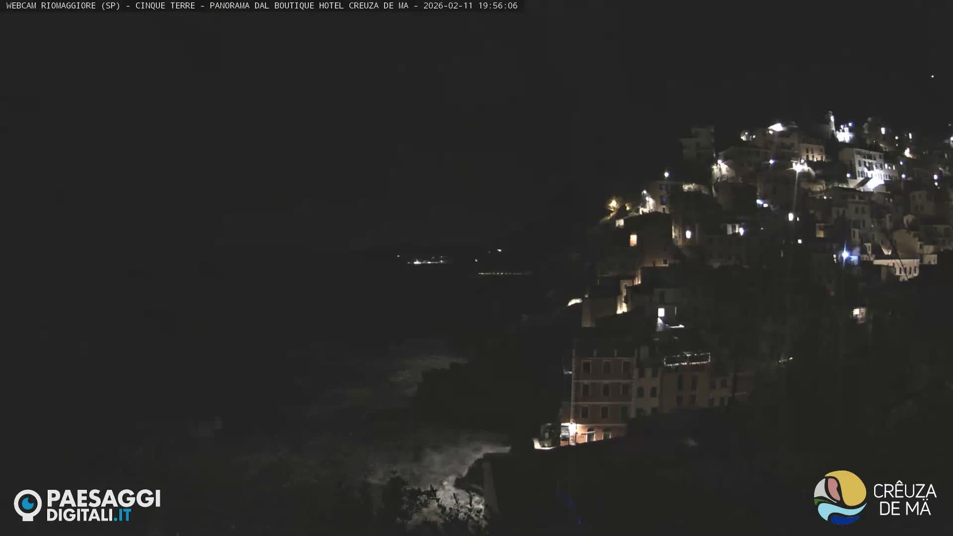Cinque Terre, Riomaggiore Village Live Cam  - La Spezia, Liguria, Italy