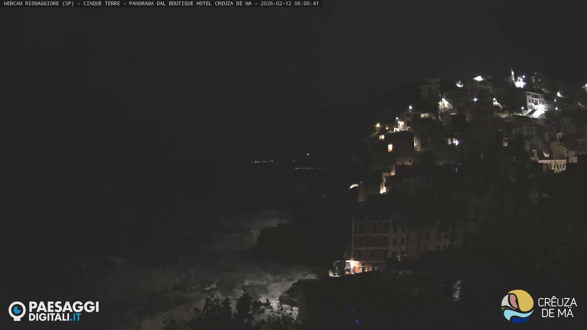 Cinque Terre, Riomaggiore Village Live Cam  - La Spezia, Liguria, Italy