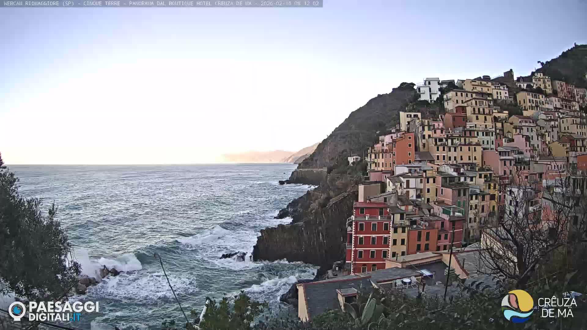 Cinque Terre, Riomaggiore Village Live Cam  - La Spezia, Liguria, Italy