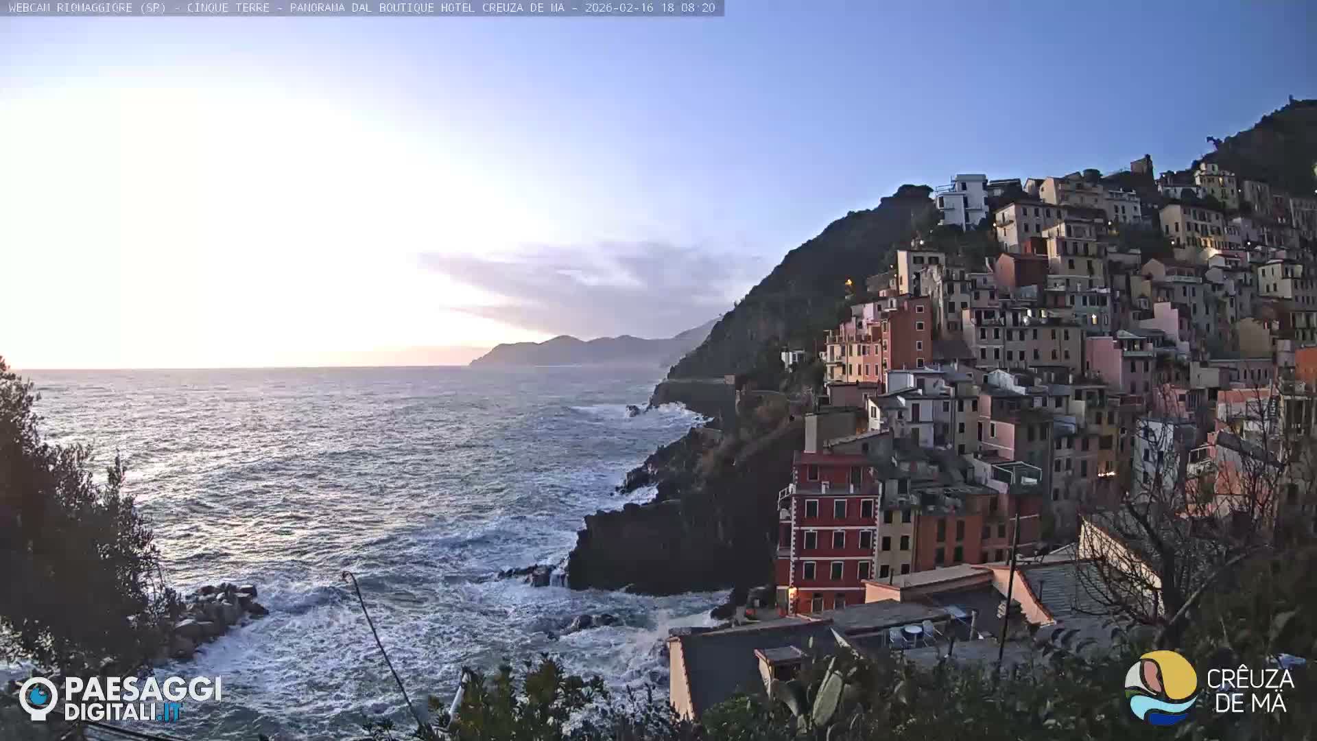 Cinque Terre, Riomaggiore Village Live Cam  - La Spezia, Liguria, Italy