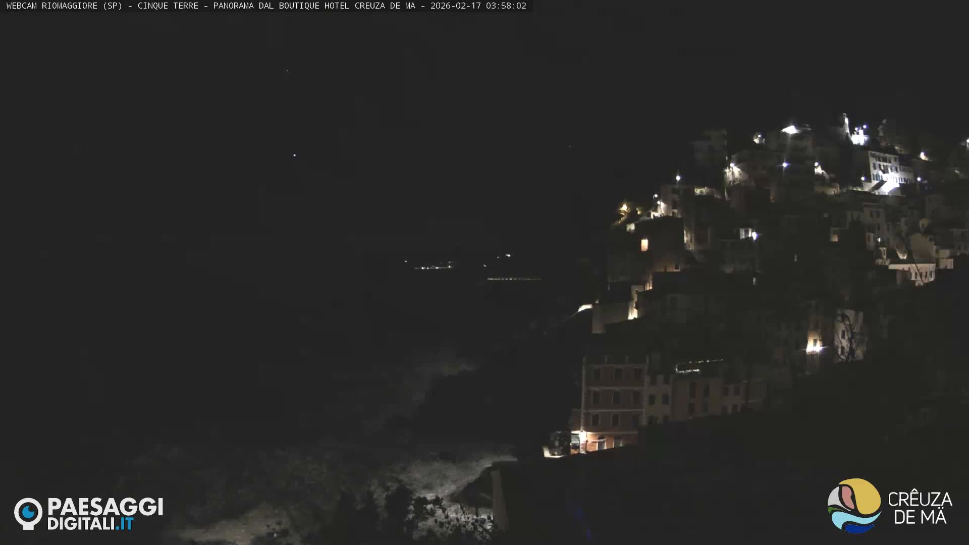 Cinque Terre, Riomaggiore Village Live Cam  - La Spezia, Liguria, Italy