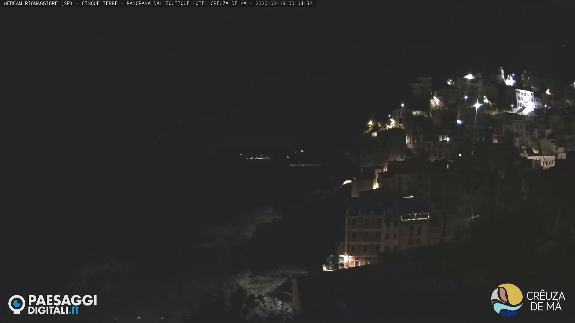 Cinque Terre, Riomaggiore Village Live Cam  - La Spezia, Liguria, Italy
