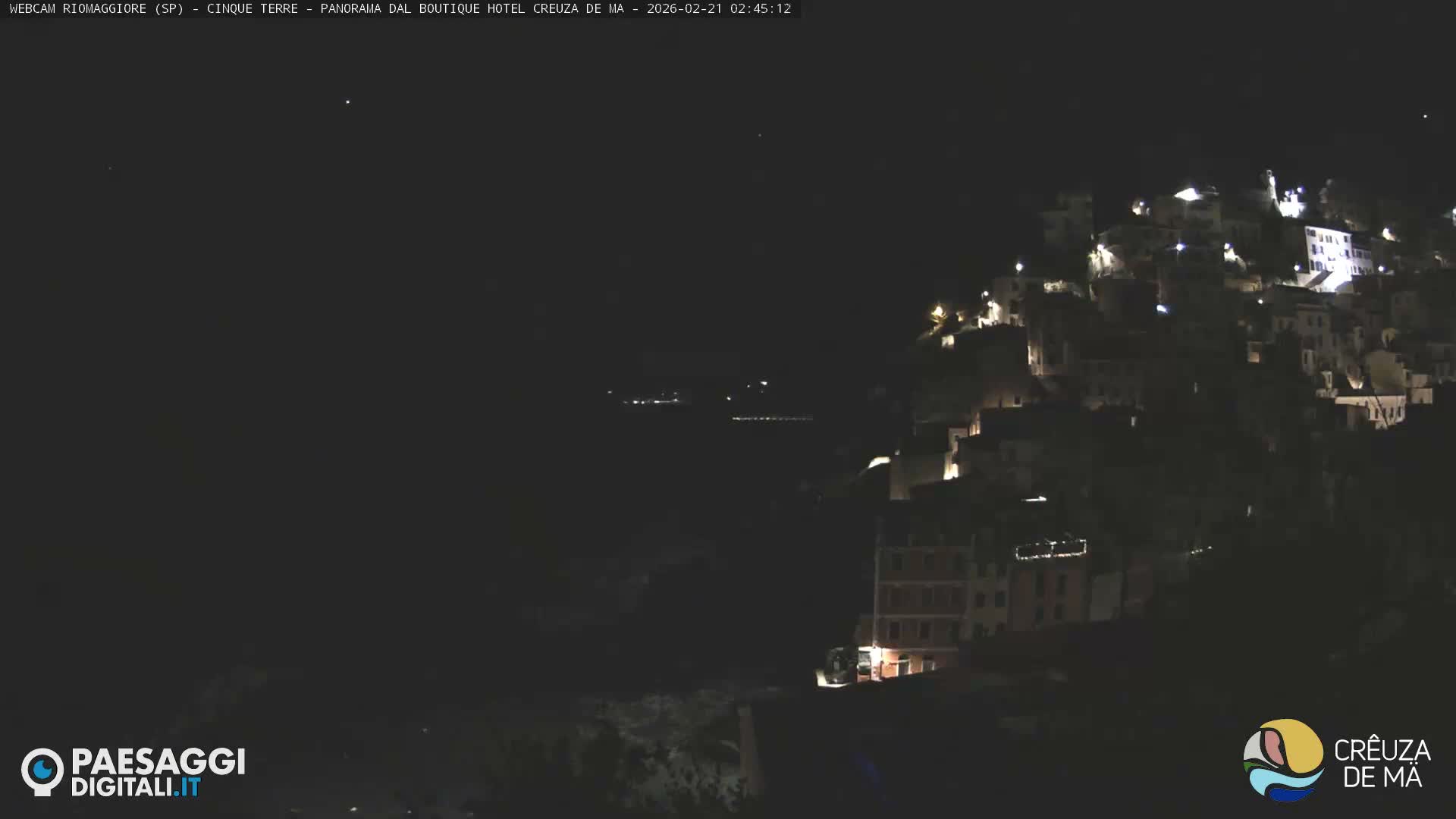 Cinque Terre, Riomaggiore Village Live Cam  - La Spezia, Liguria, Italy