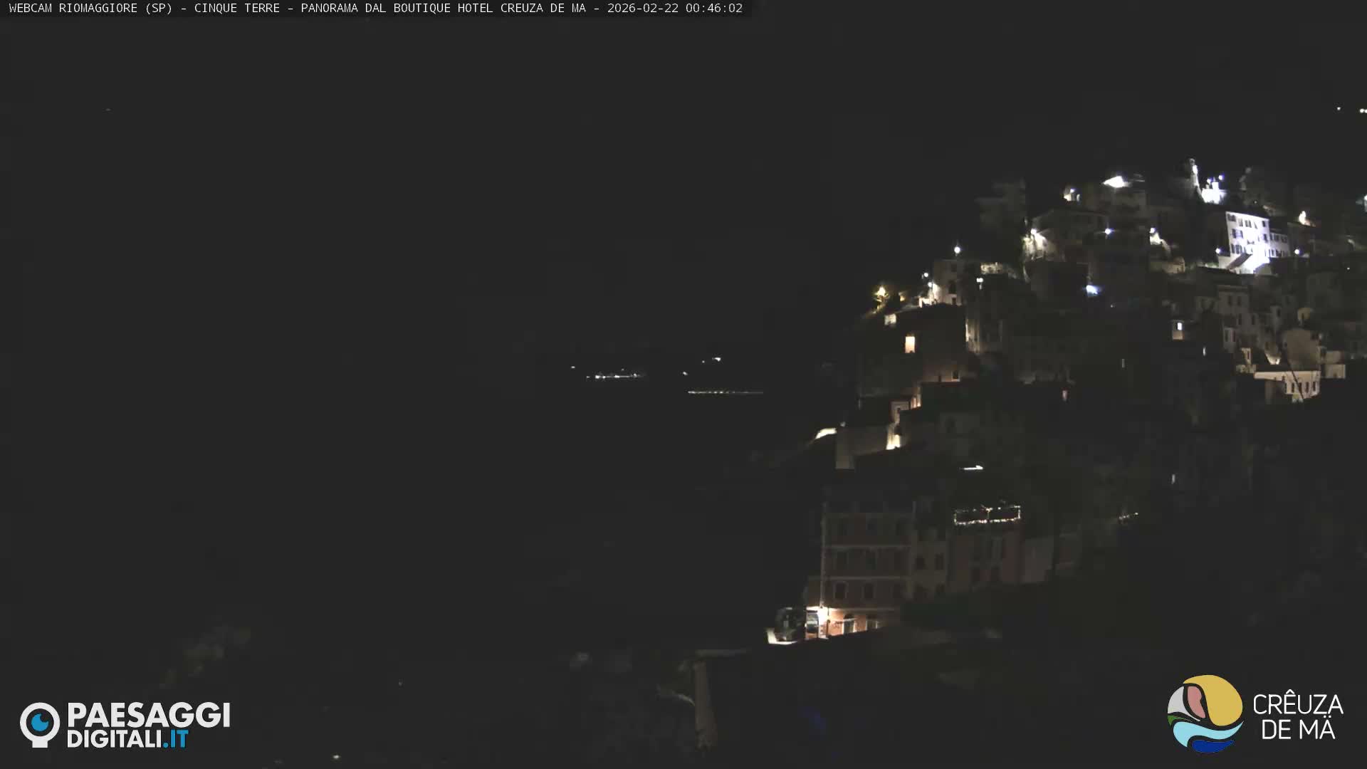 Cinque Terre, Riomaggiore Village Live Cam  - La Spezia, Liguria, Italy