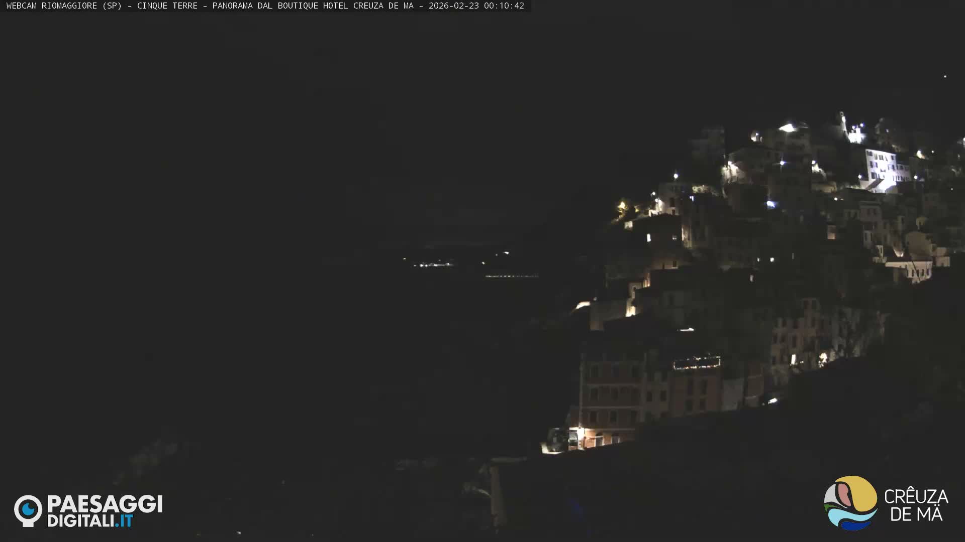Cinque Terre, Riomaggiore Village Live Cam  - La Spezia, Liguria, Italy